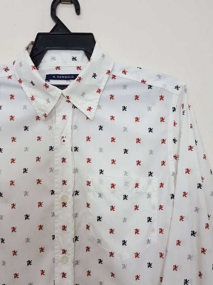 Paul Smith × R.Newbold R.NEWBOLD All Motif Matched Pocket Button Up Shirt Size US M / EU 48-50 / 2 - 4 Thumbnail