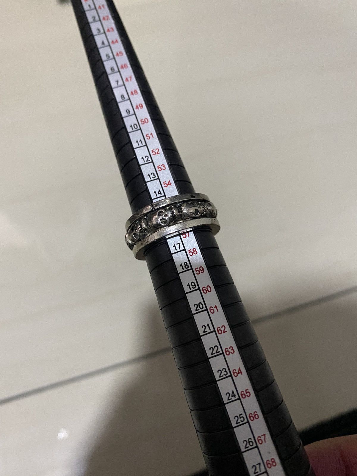 Jean Paul Gaultier JPG Inspired Delicate Skulls Engagement Steel Silver Ring Size ONE SIZE - 3 Thumbnail