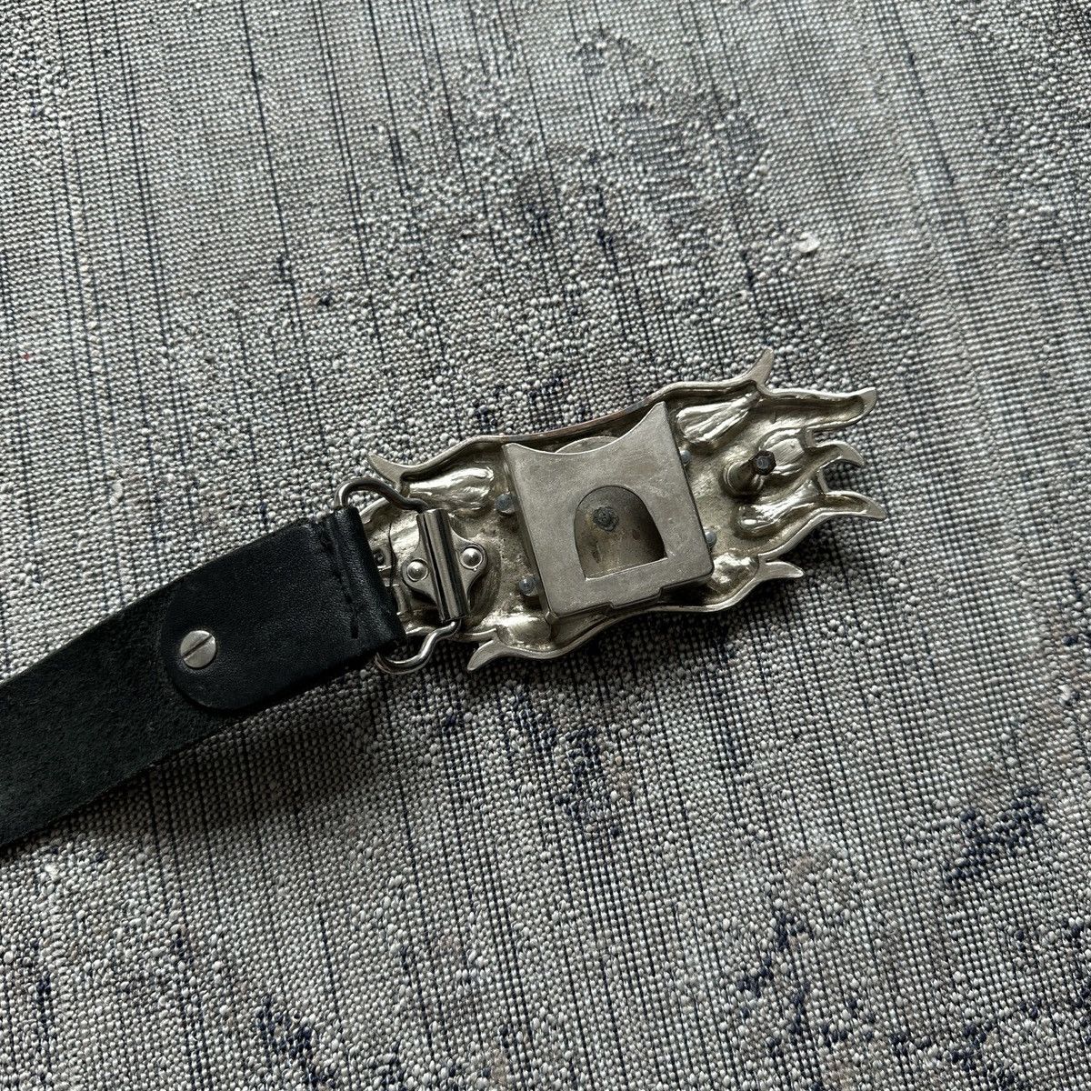 AC/DC × Band Tees × Vintage VINTAGE AC/DC LEATHER METAL BELT Size ONE SIZE - 4 Thumbnail