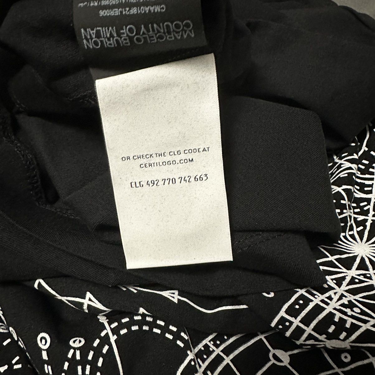 Marcelo Burlon MARCELO BURLON ASTRAL T-SHIRT. Size US M / EU 48-50 / 2 - 13 Thumbnail