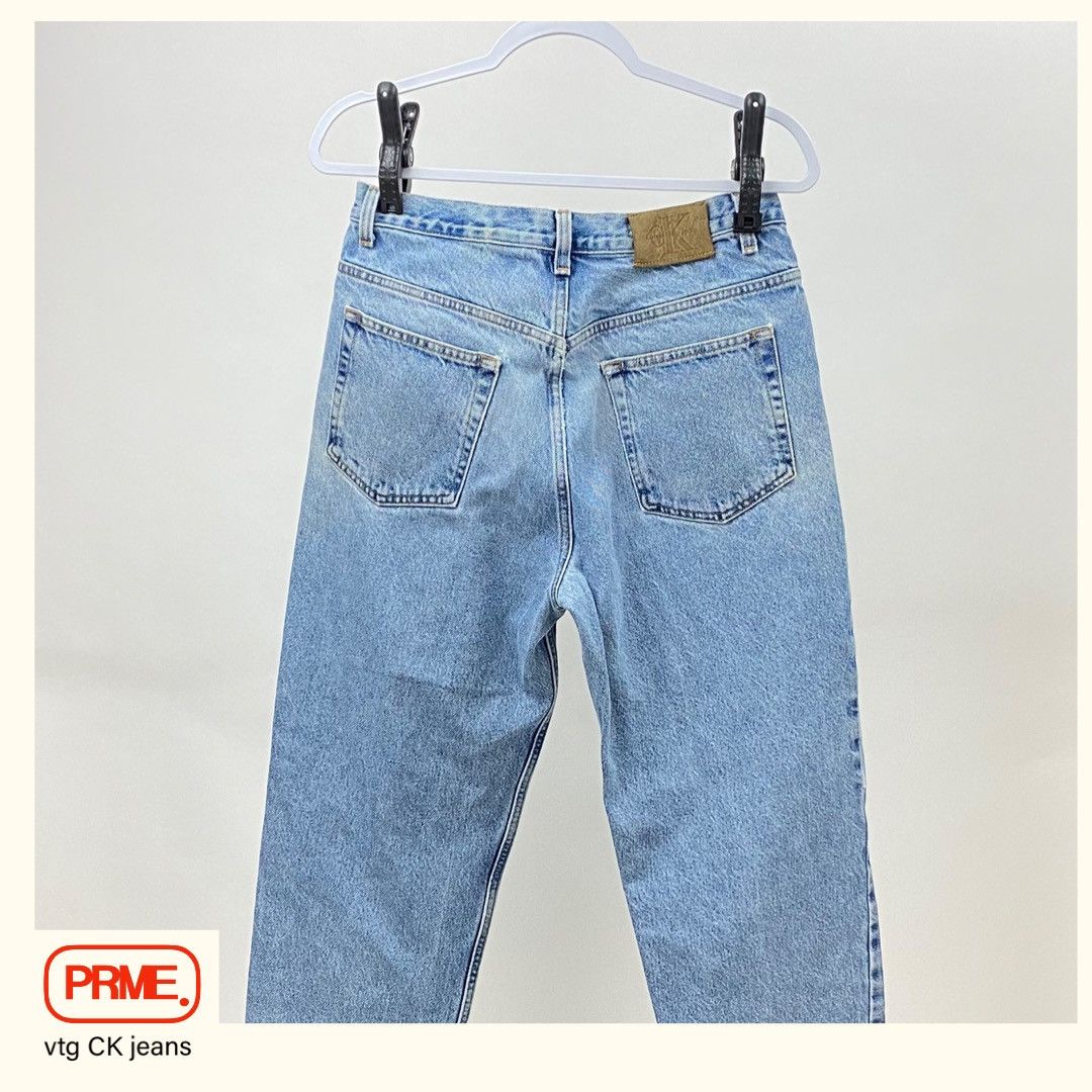Calvin Klein × Vintage vintage 90s CK Doublestone Light Wash Denim jeans Size US 32 / EU 48 - 9 Thumbnail