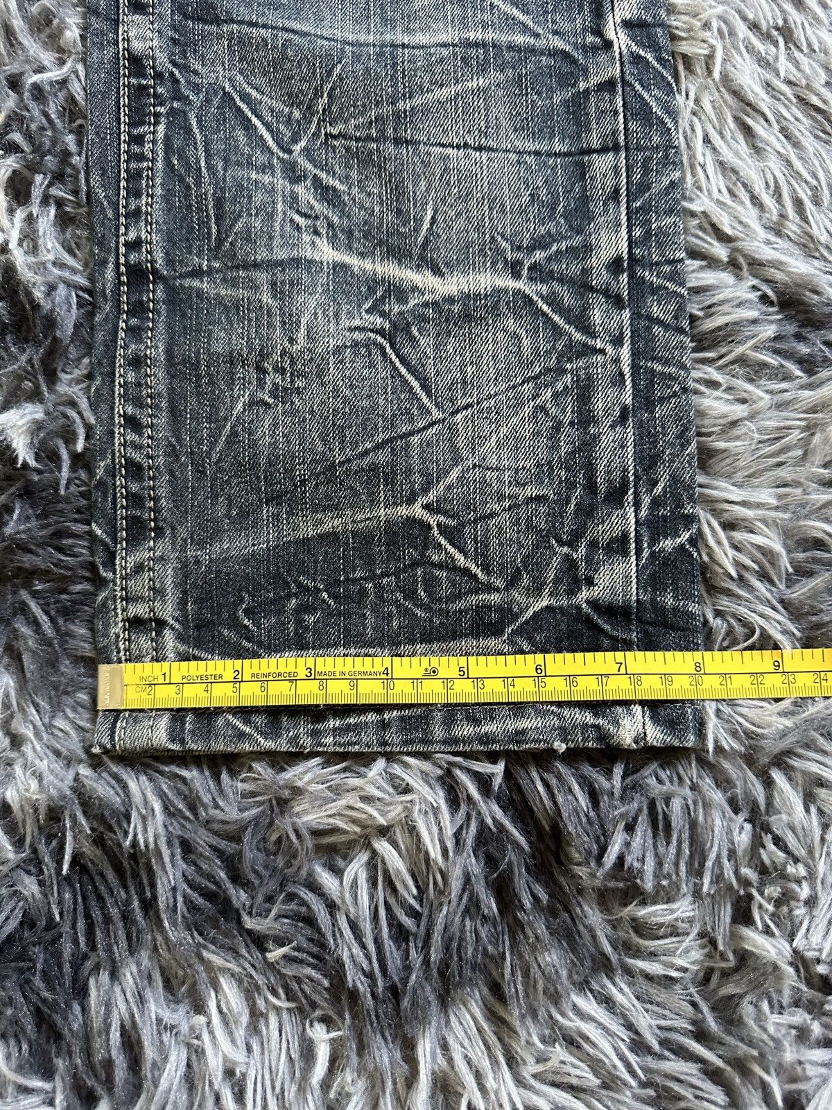 Tornado Mart 32/41 - 00's Rare Blow by Blue distressed mud wash denim Size US 32 / EU 48 - 22 Thumbnail