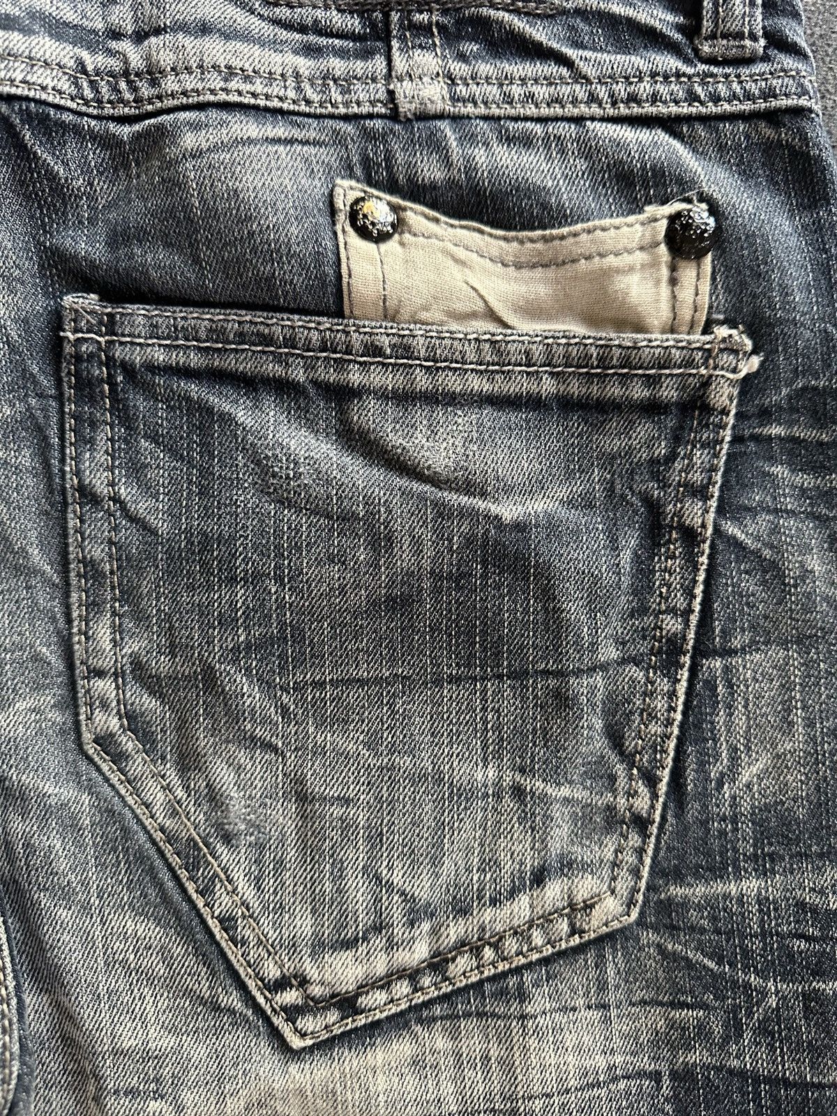 Tornado Mart 32/41 - 00's Rare Blow by Blue distressed mud wash denim Size US 32 / EU 48 - 12 Thumbnail