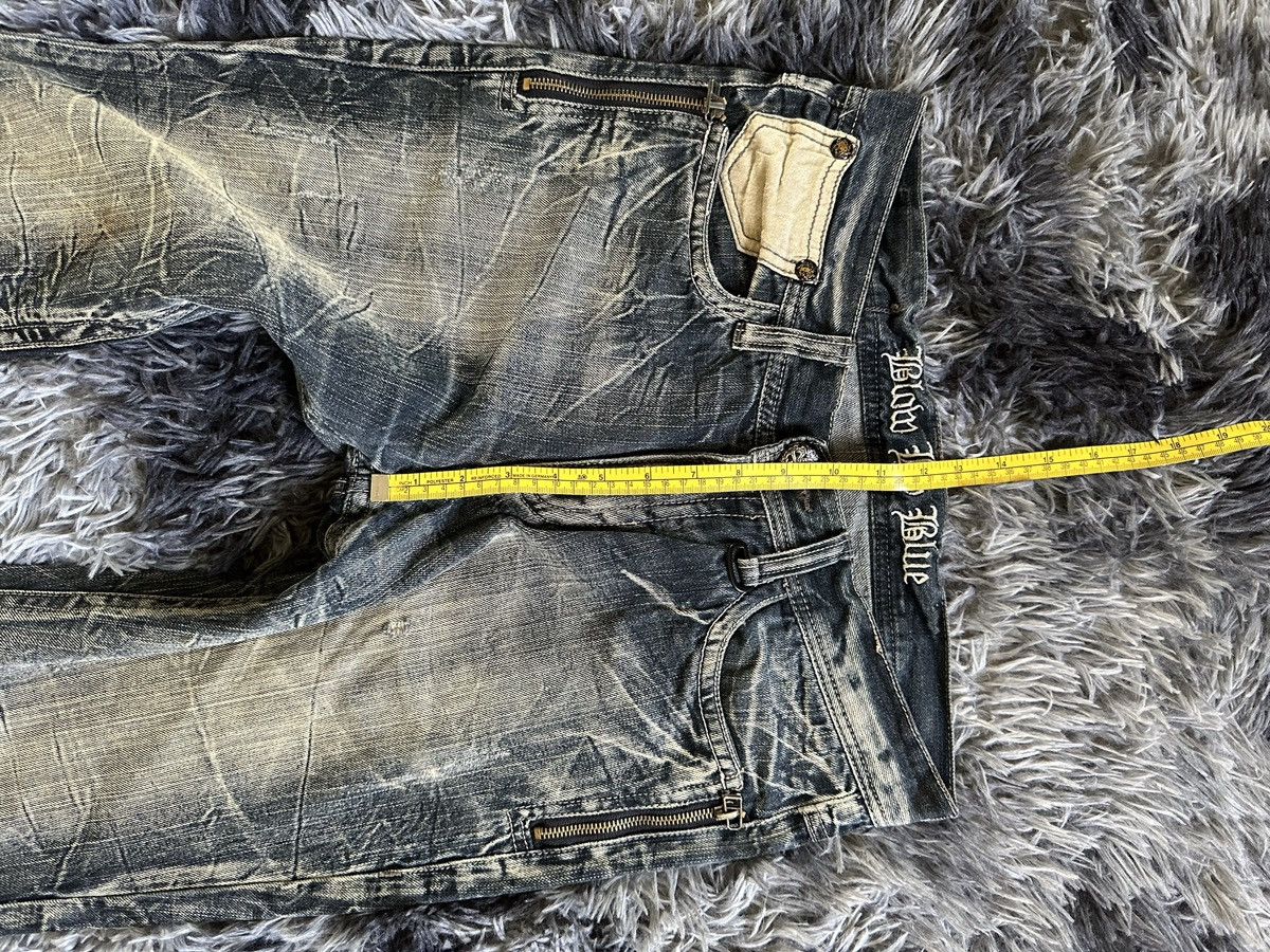 Tornado Mart 32/41 - 00's Rare Blow by Blue distressed mud wash denim Size US 32 / EU 48 - 19 Thumbnail