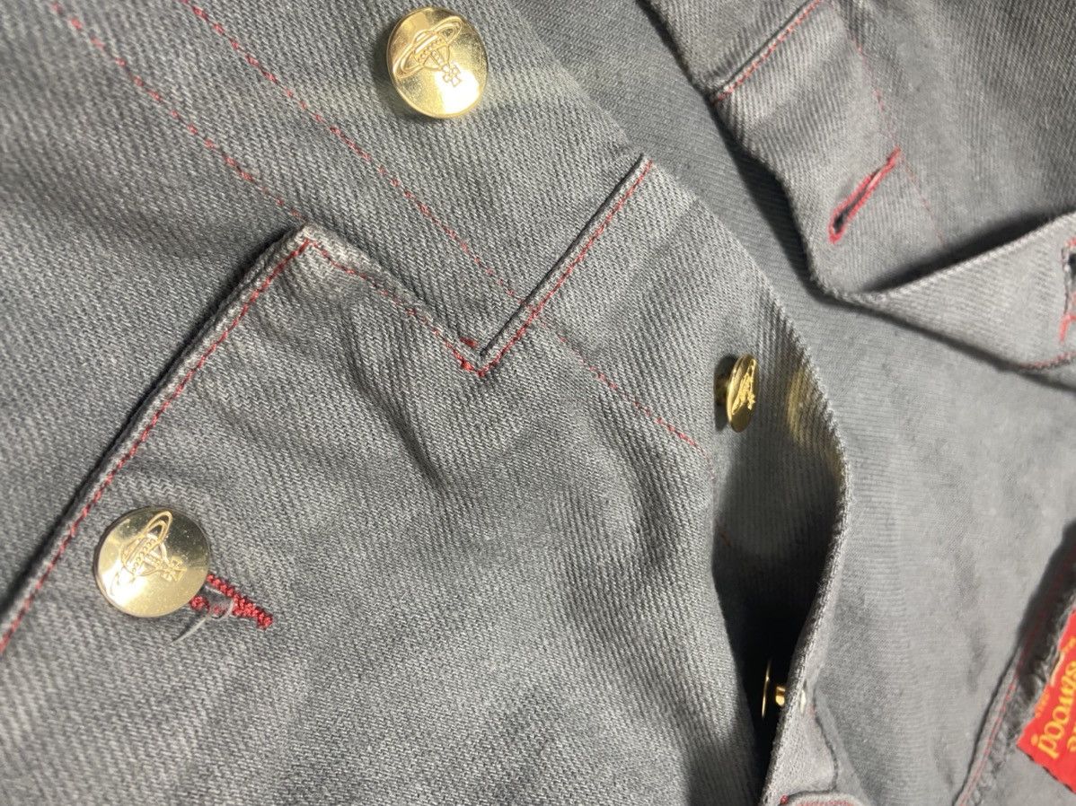 Vivienne Westwood 40 Vivienne westwood Cropped big collar denim jacket Size US XXS / EU 40 - 4 Thumbnail