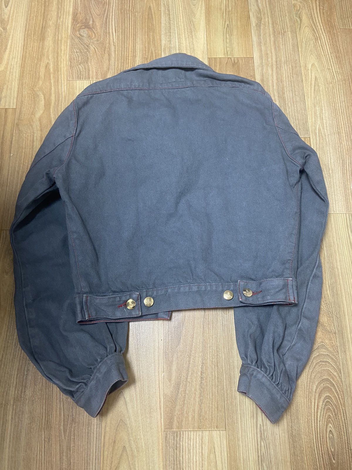 Vivienne Westwood 40 Vivienne westwood Cropped big collar denim jacket Size US XXS / EU 40 - 2 Thumbnail