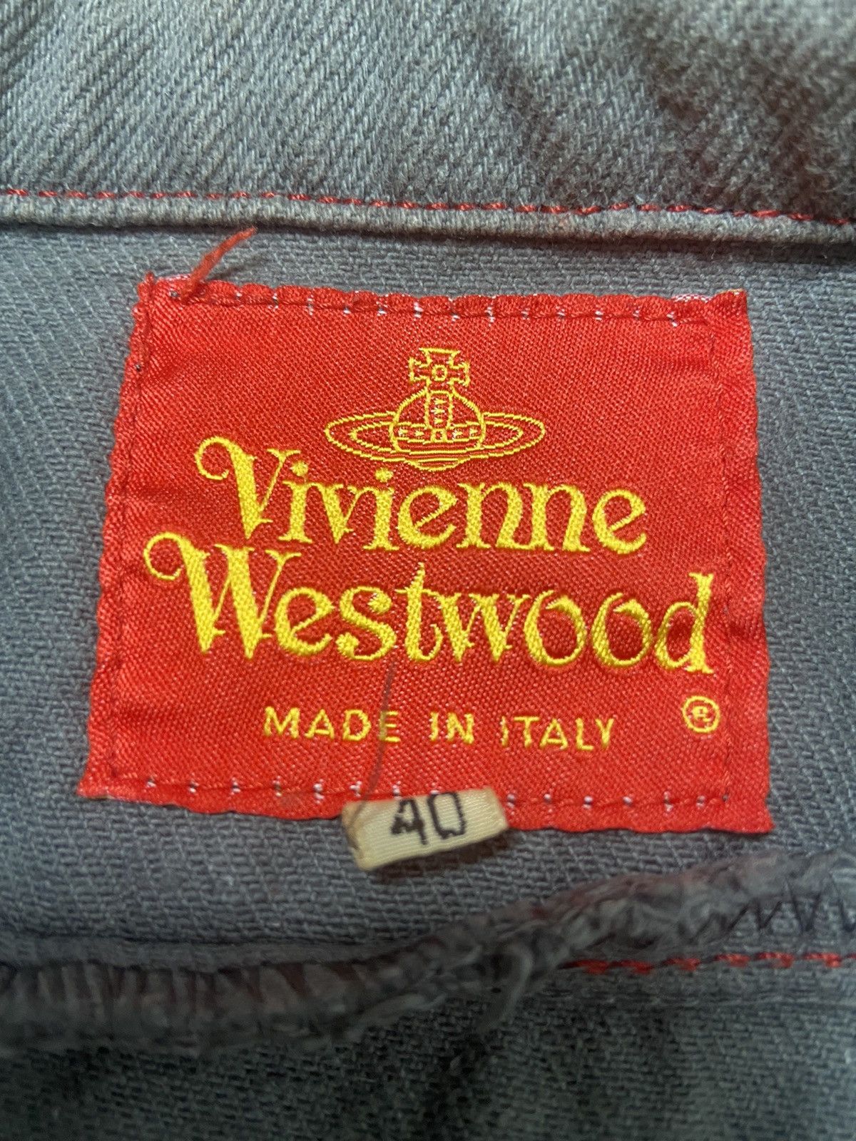 Vivienne Westwood 40 Vivienne westwood Cropped big collar denim jacket Size US XXS / EU 40 - 3 Thumbnail