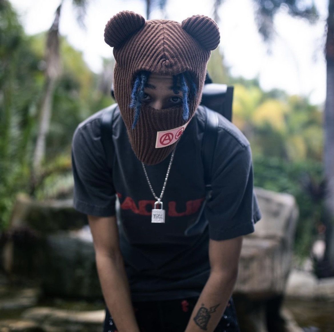 image of Stillz Beanie Mask in Brown, Men's