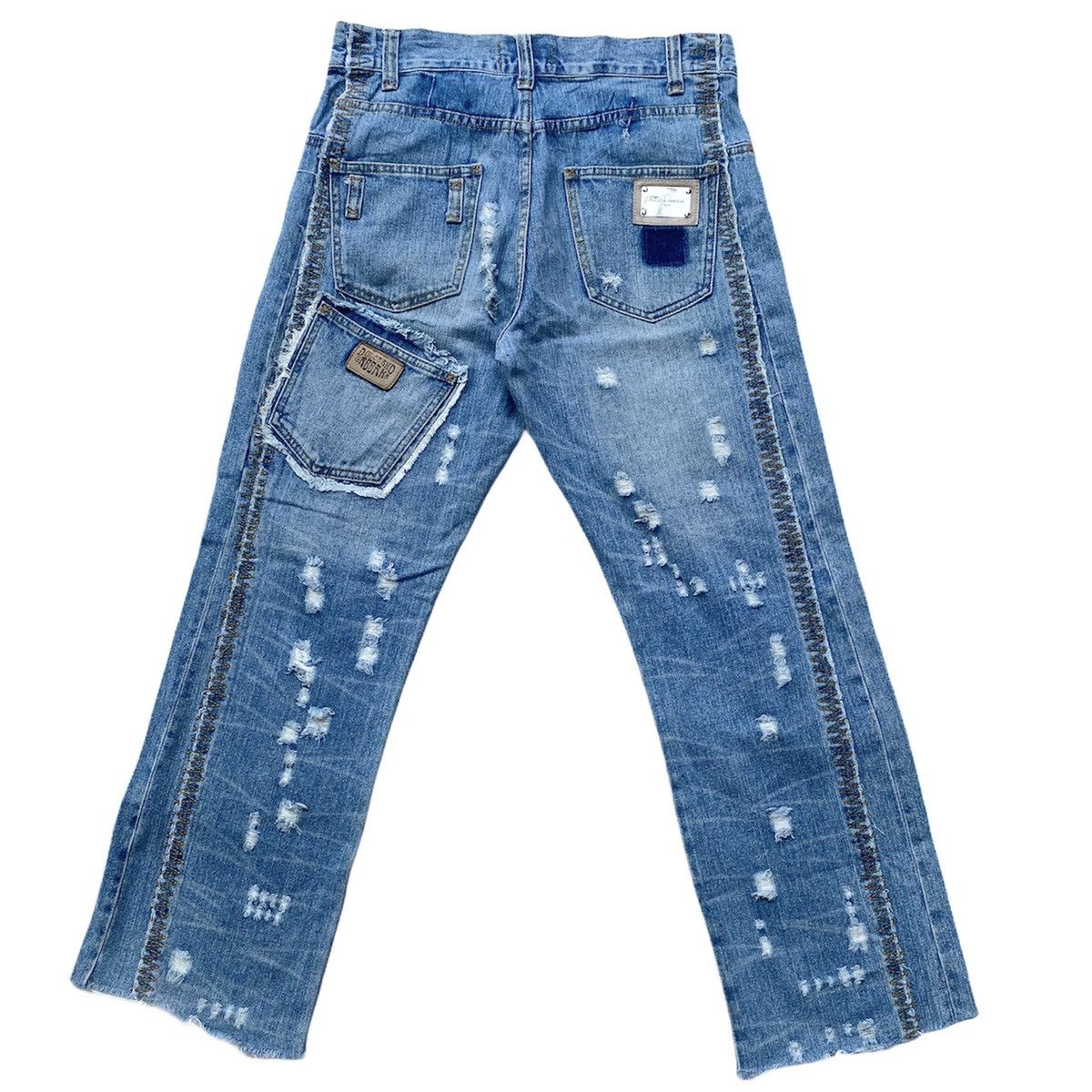 Dolce & Gabbana Dolce & Gabbana Distressed Denim Size US 33 - 2 Thumbnail