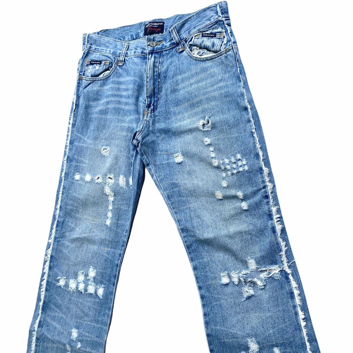 Dolce & Gabbana Dolce & Gabbana Distressed Denim Size US 33 - 3 Thumbnail