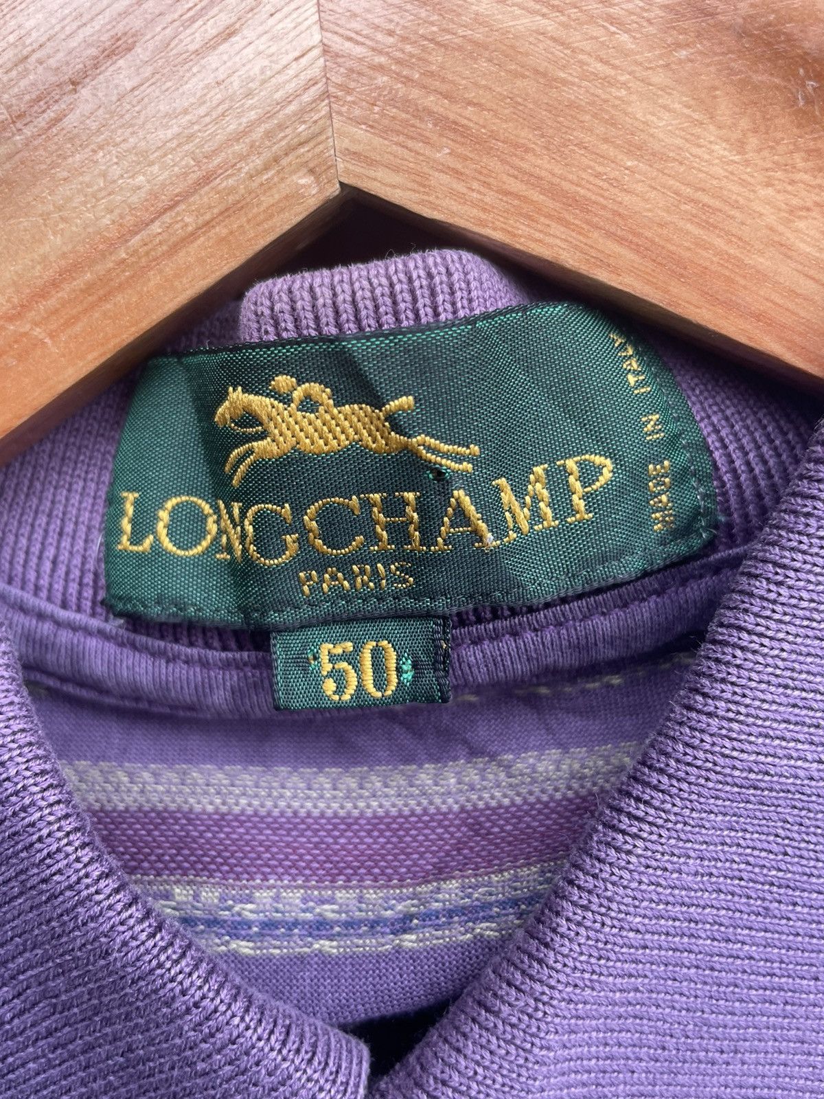 Designer Vintage Longchamp Polo Long Sleave Size US M / EU 48-50 / 2 - 8 Thumbnail