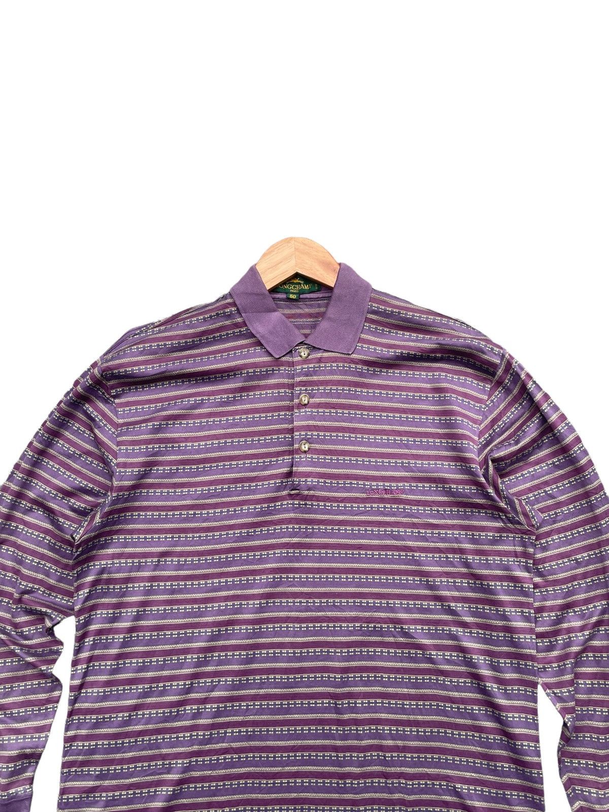 Designer Vintage Longchamp Polo Long Sleave Size US M / EU 48-50 / 2 - 5 Thumbnail
