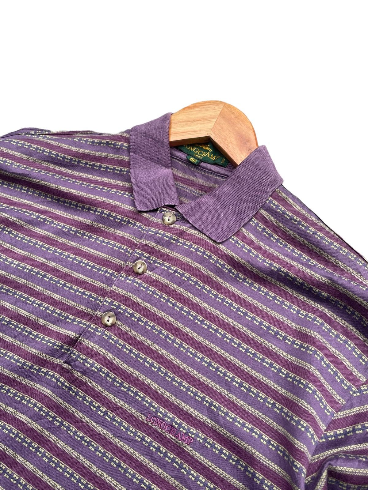 Designer Vintage Longchamp Polo Long Sleave Size US M / EU 48-50 / 2 - 6 Thumbnail