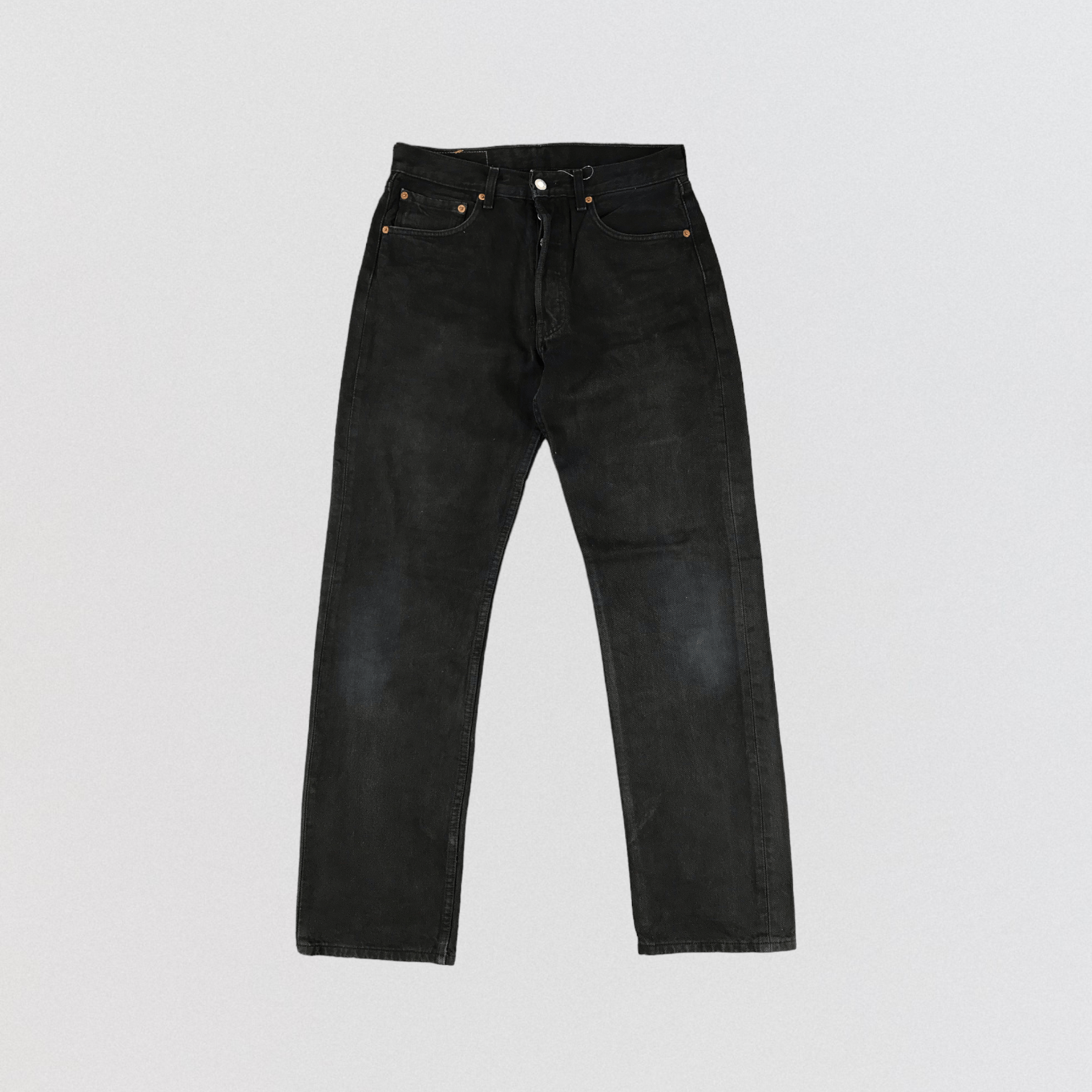 image of Vintage 90's Earth Tone Levis 501 Jeans-Jm839 in Black, Men's (Size 30)