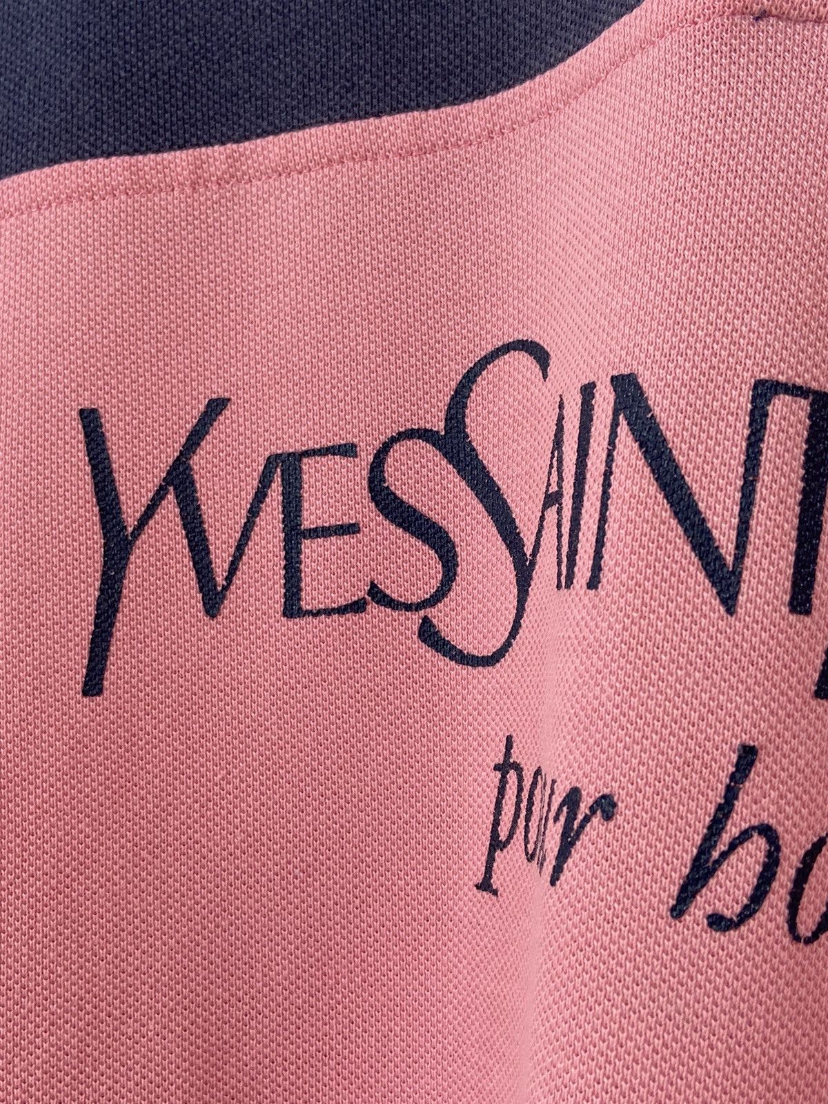 Yves Saint Laurent YSL Yves Saint Laurent Polo T-shirt Pink big logo Size US M / EU 48-50 / 2 - 11 Thumbnail