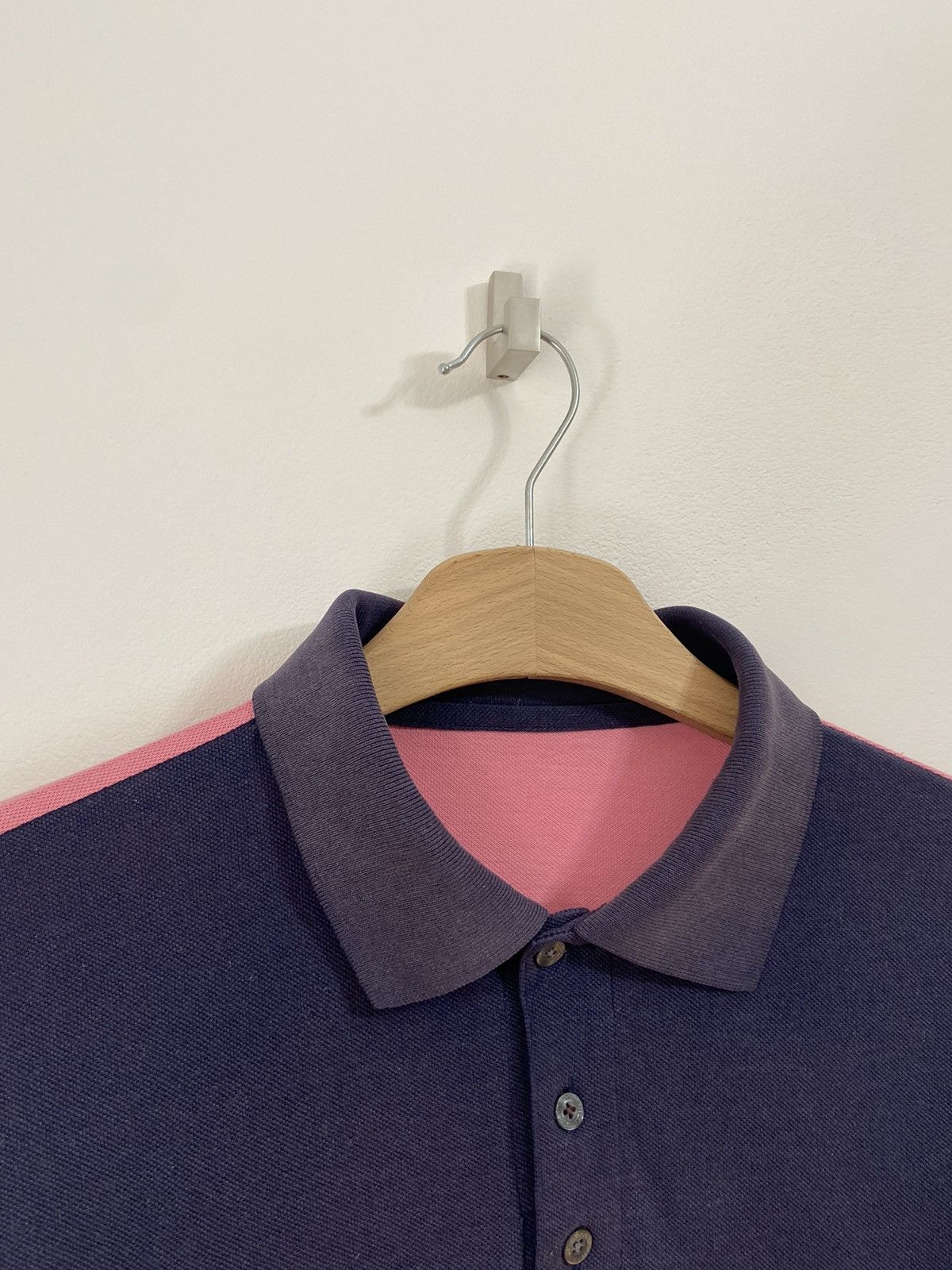 Yves Saint Laurent YSL Yves Saint Laurent Polo T-shirt Pink big logo Size US M / EU 48-50 / 2 - 6 Thumbnail