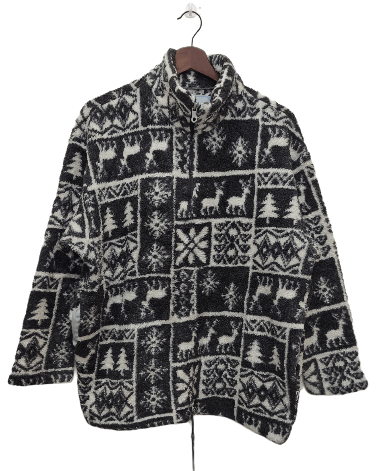 Ellesse × Goldwin × Vintage Vintage Ellesse Natural Animal Printed Fleece Winter Jacket Size US M / EU 48-50 / 2 - 1 Thumbnail