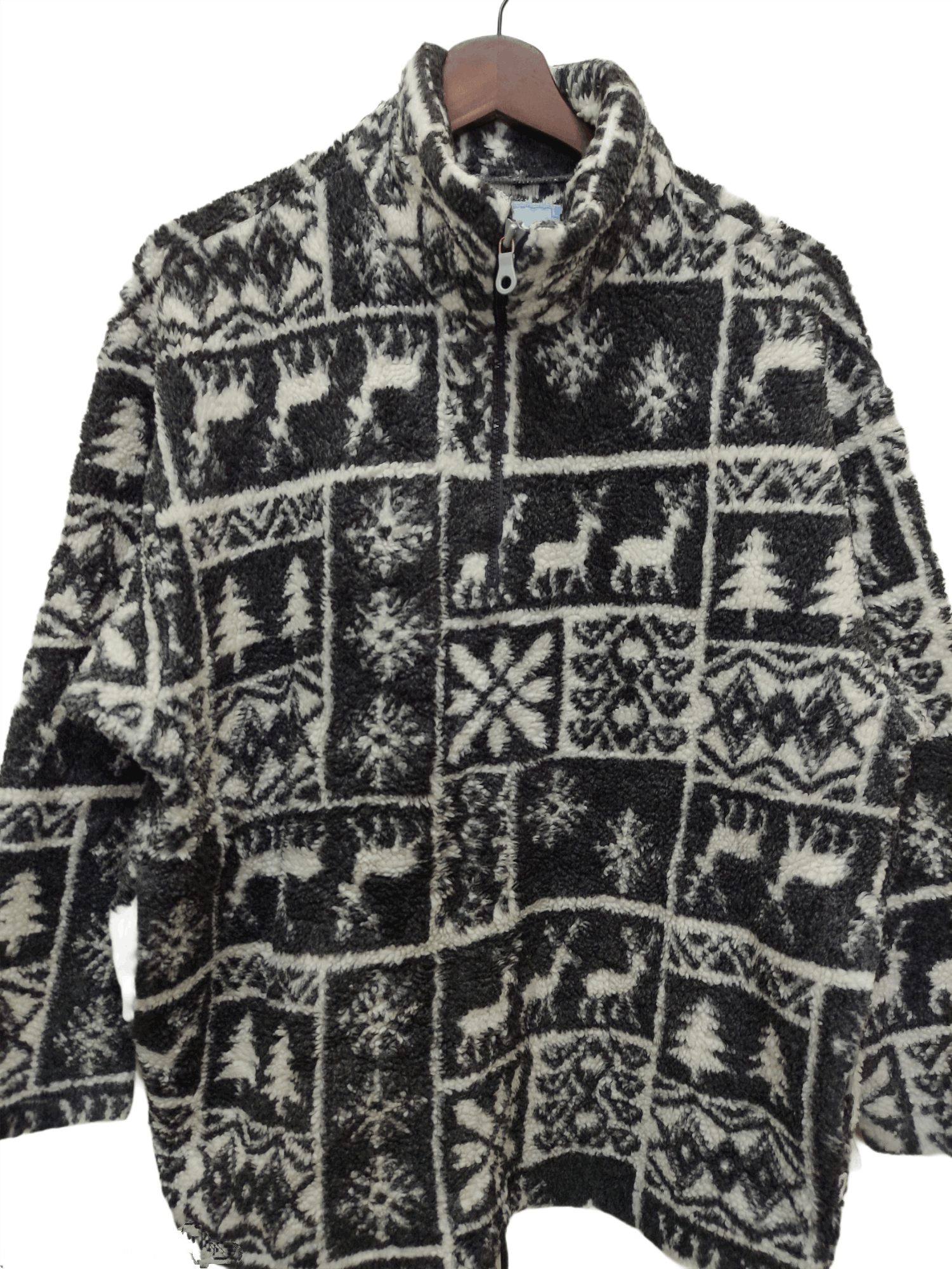 Ellesse × Goldwin × Vintage Vintage Ellesse Natural Animal Printed Fleece Winter Jacket Size US M / EU 48-50 / 2 - 3 Thumbnail