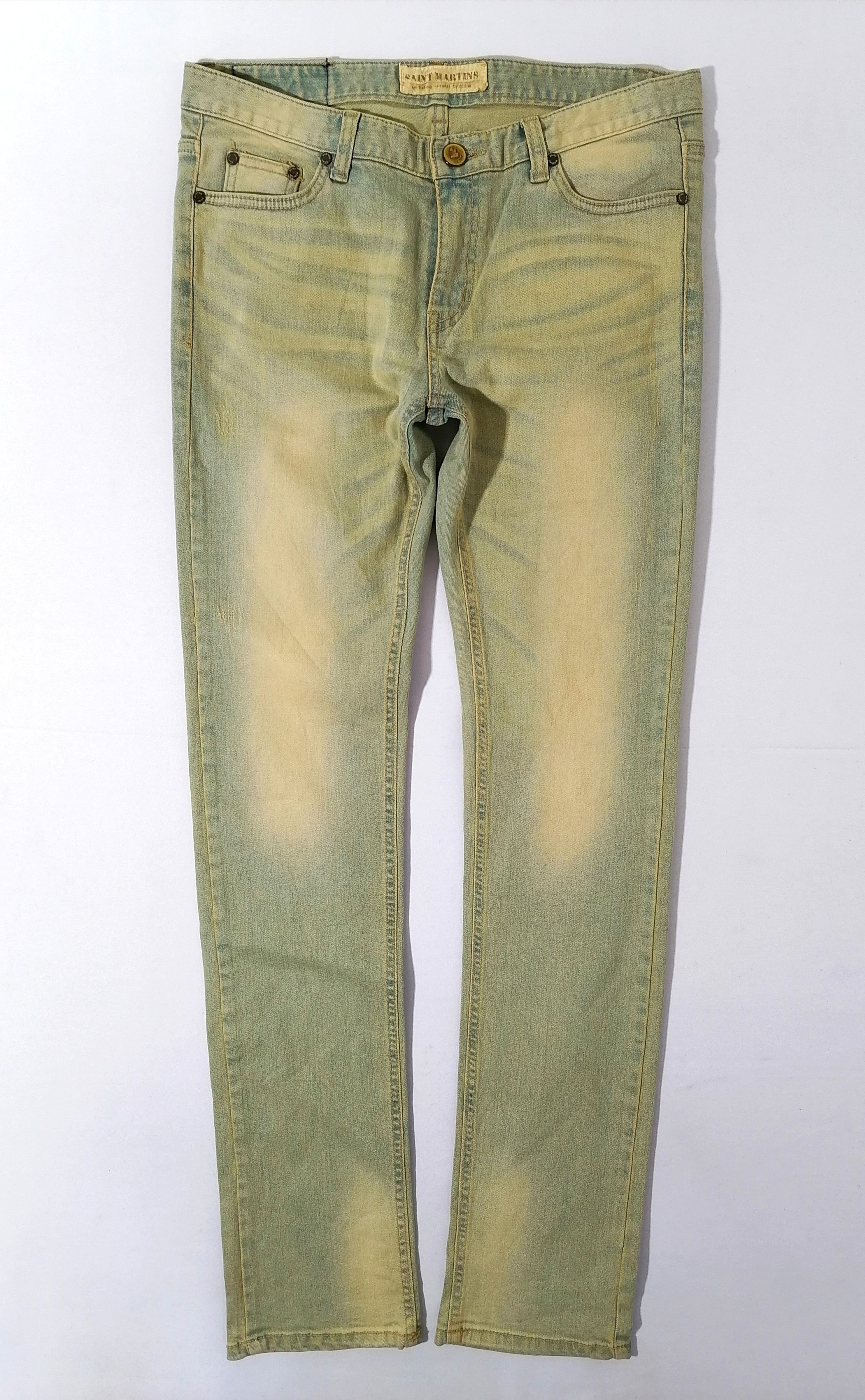 Designer Saint Martins Denim Jeans Size US 34 / EU 50 - 1 Thumbnail