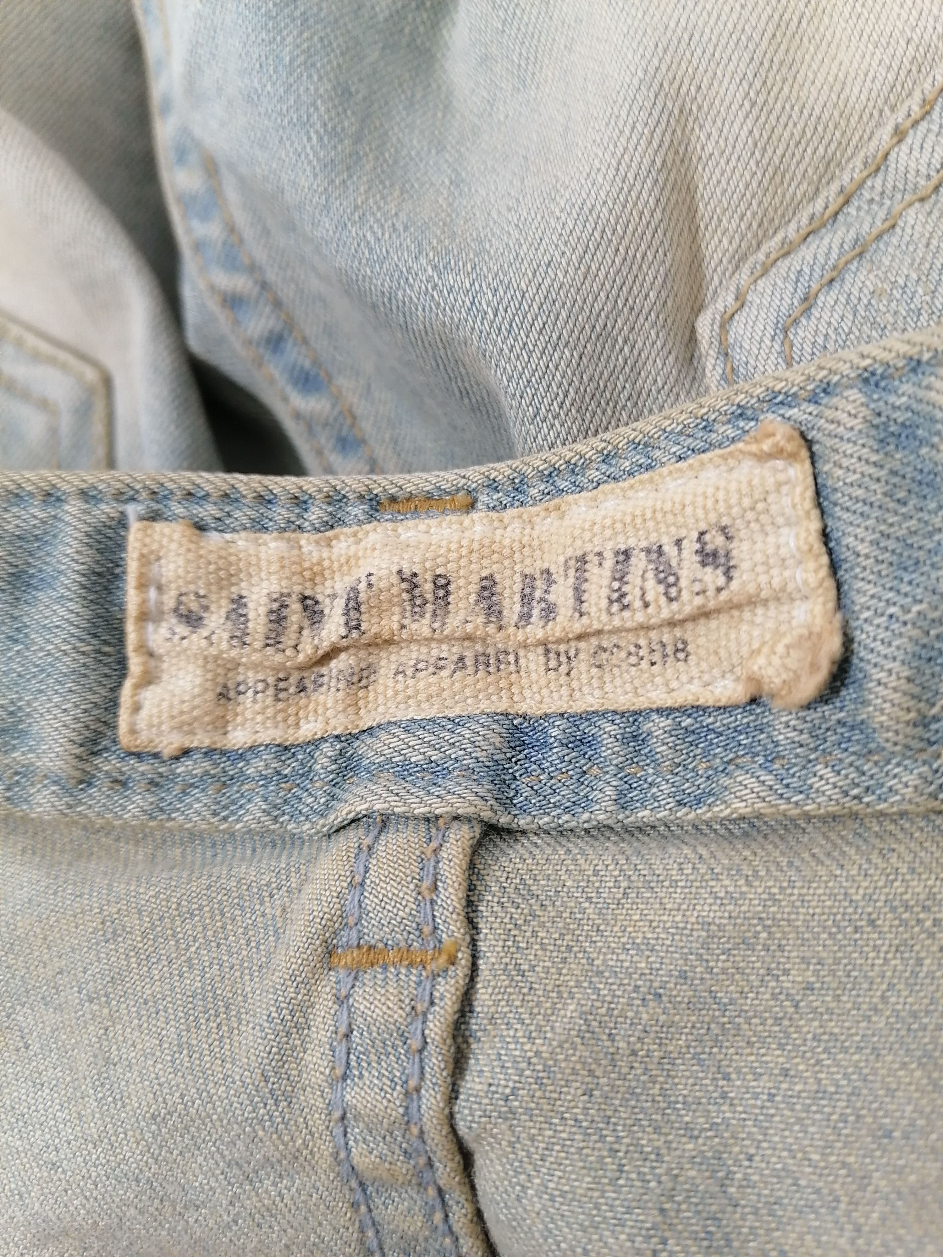 Designer Saint Martins Denim Jeans Size US 34 / EU 50 - 6 Thumbnail