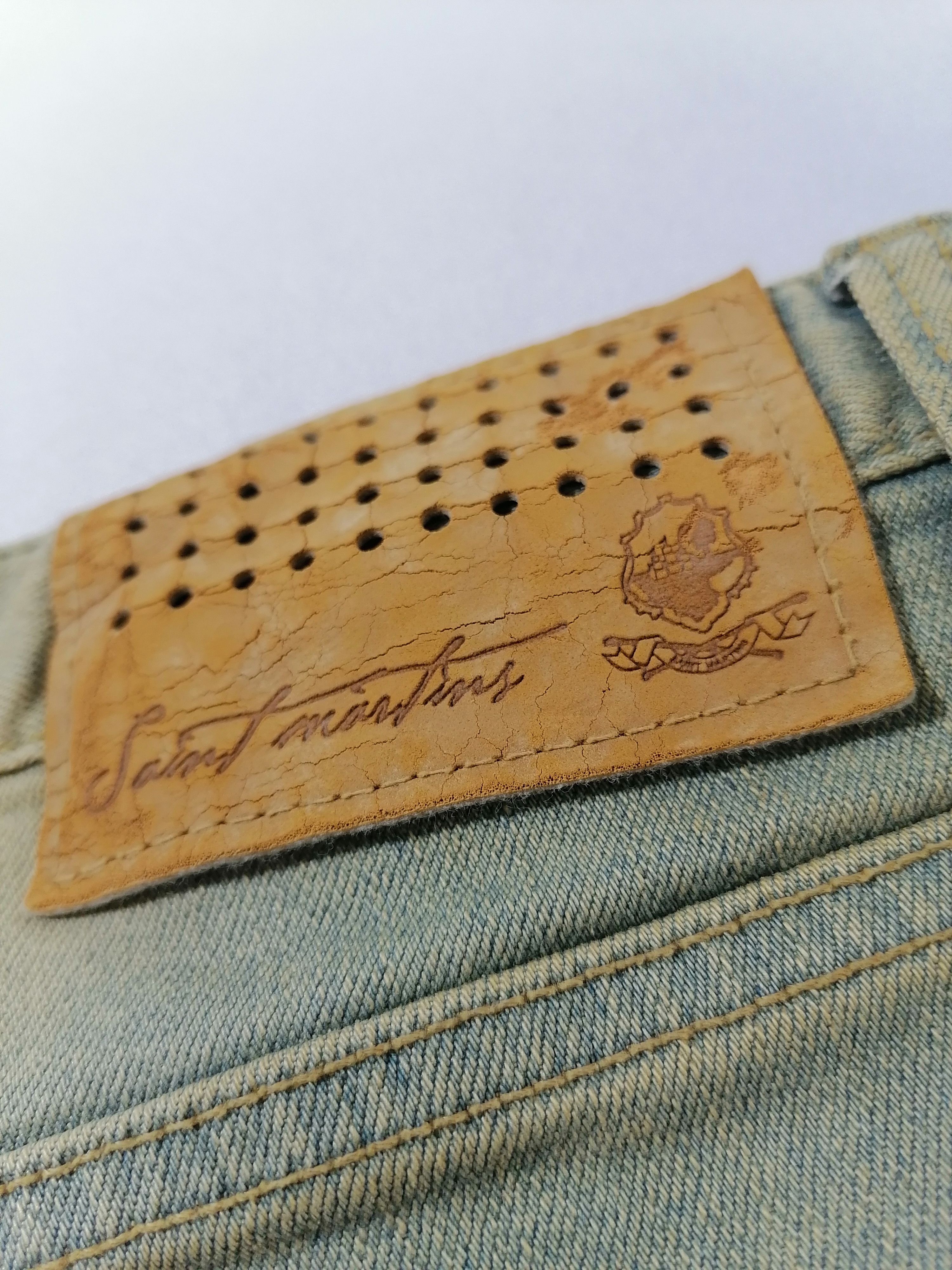 Designer Saint Martins Denim Jeans Size US 34 / EU 50 - 5 Thumbnail