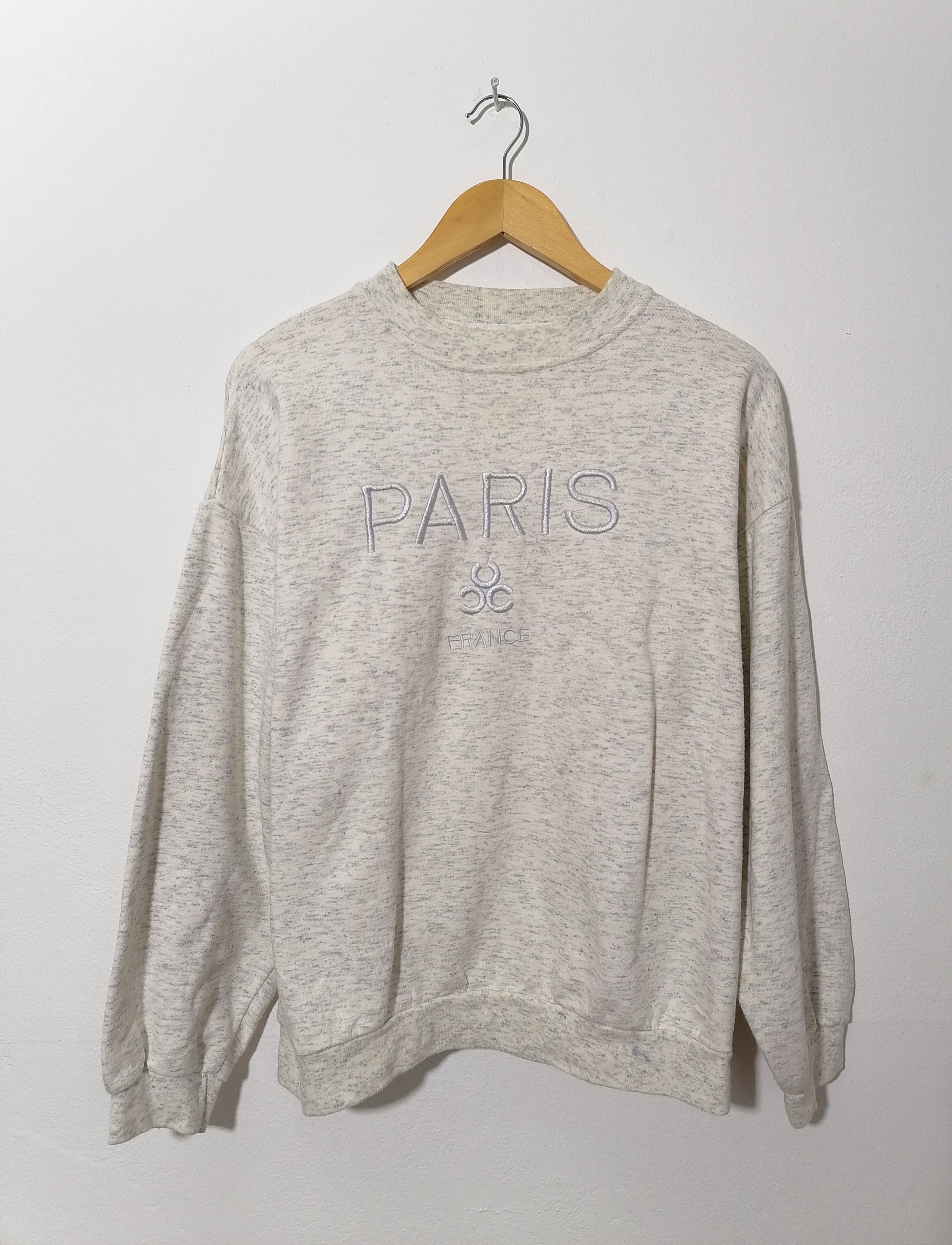Designer × Other Paris France Embroidered Sweatshirt Size US L / EU 52-54 / 3 - 1 Thumbnail