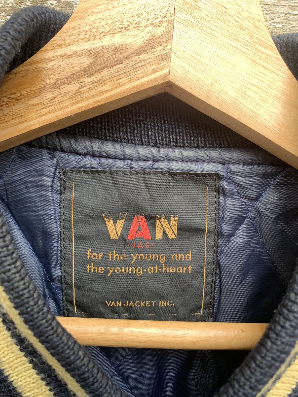 Vintage 👹VINTAGE VAN JACK ‘TOUCH DOWN’ Varsity Jacket Size US M / EU 48-50 / 2 - 9 Thumbnail