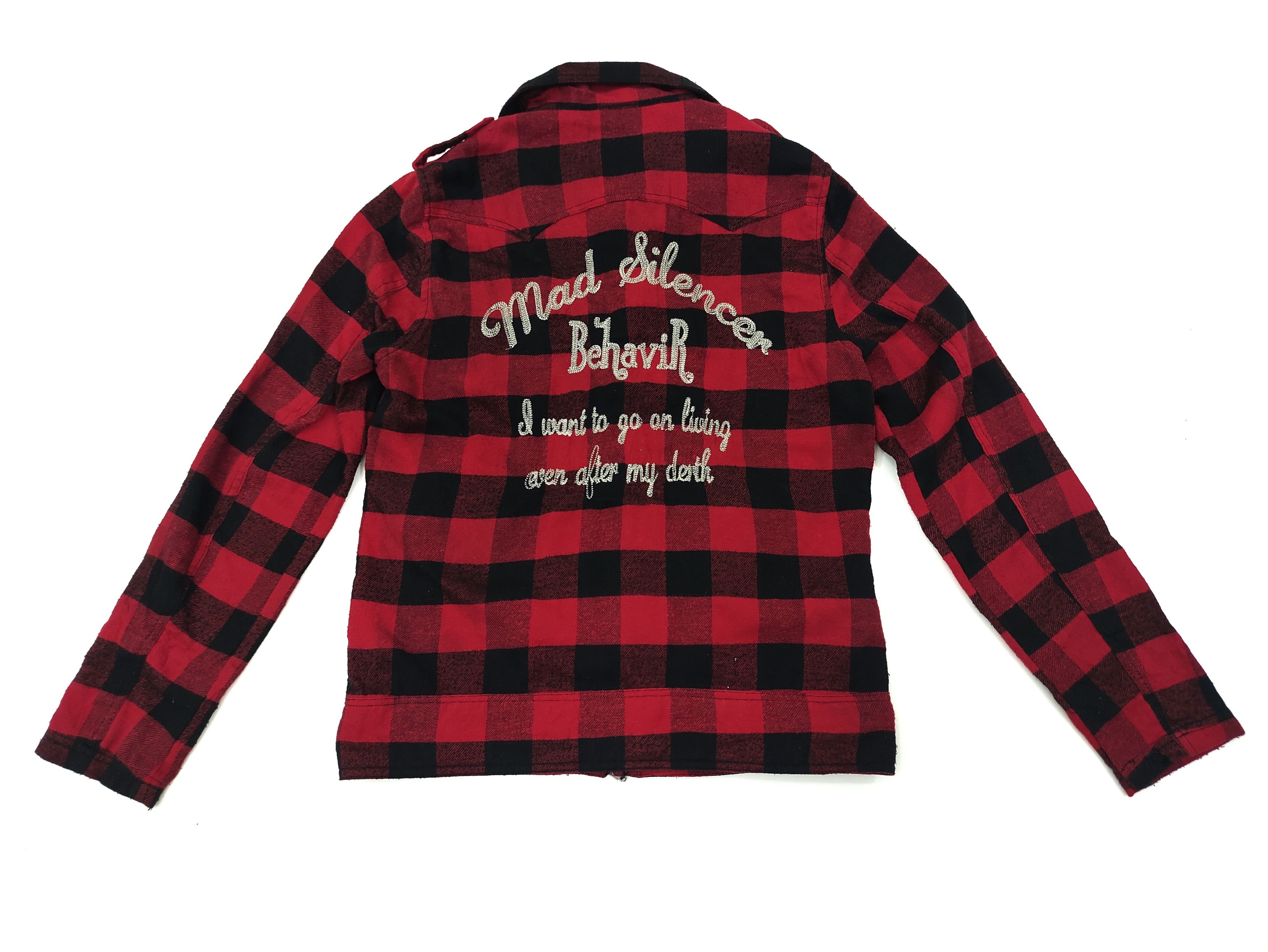In The Attic × Japanese Brand × Seditionaries InThe Attic Scottish Buffalo Plaid Red Checkered Biker/Punk Size US M / EU 48-50 / 2 - 3 Thumbnail