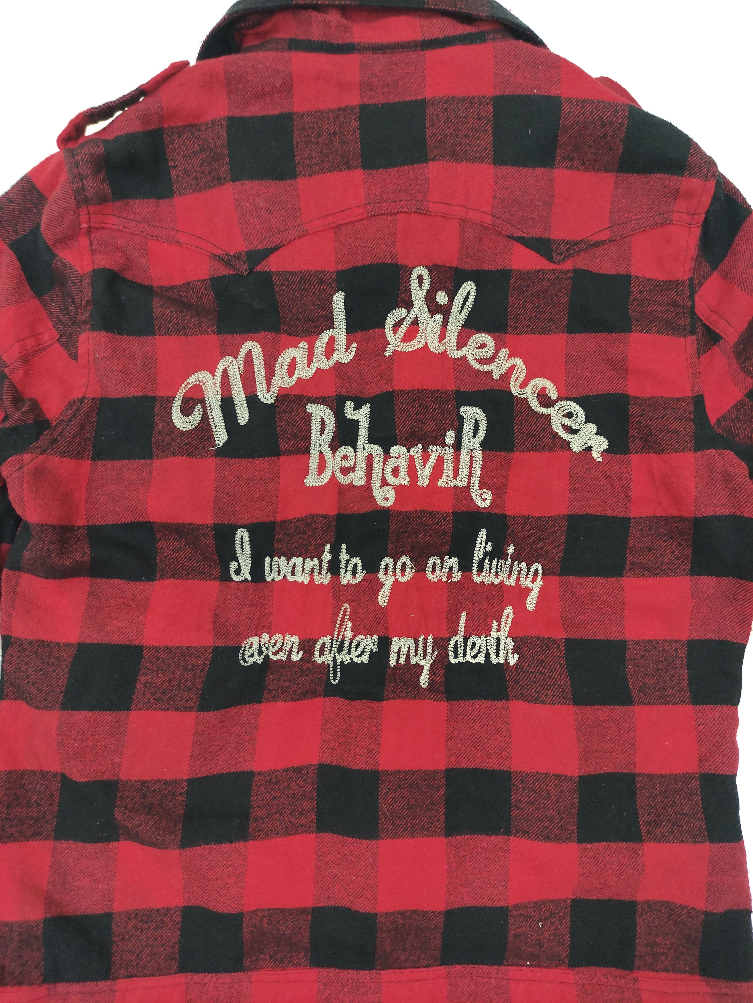 In The Attic × Japanese Brand × Seditionaries InThe Attic Scottish Buffalo Plaid Red Checkered Biker/Punk Size US M / EU 48-50 / 2 - 5 Thumbnail