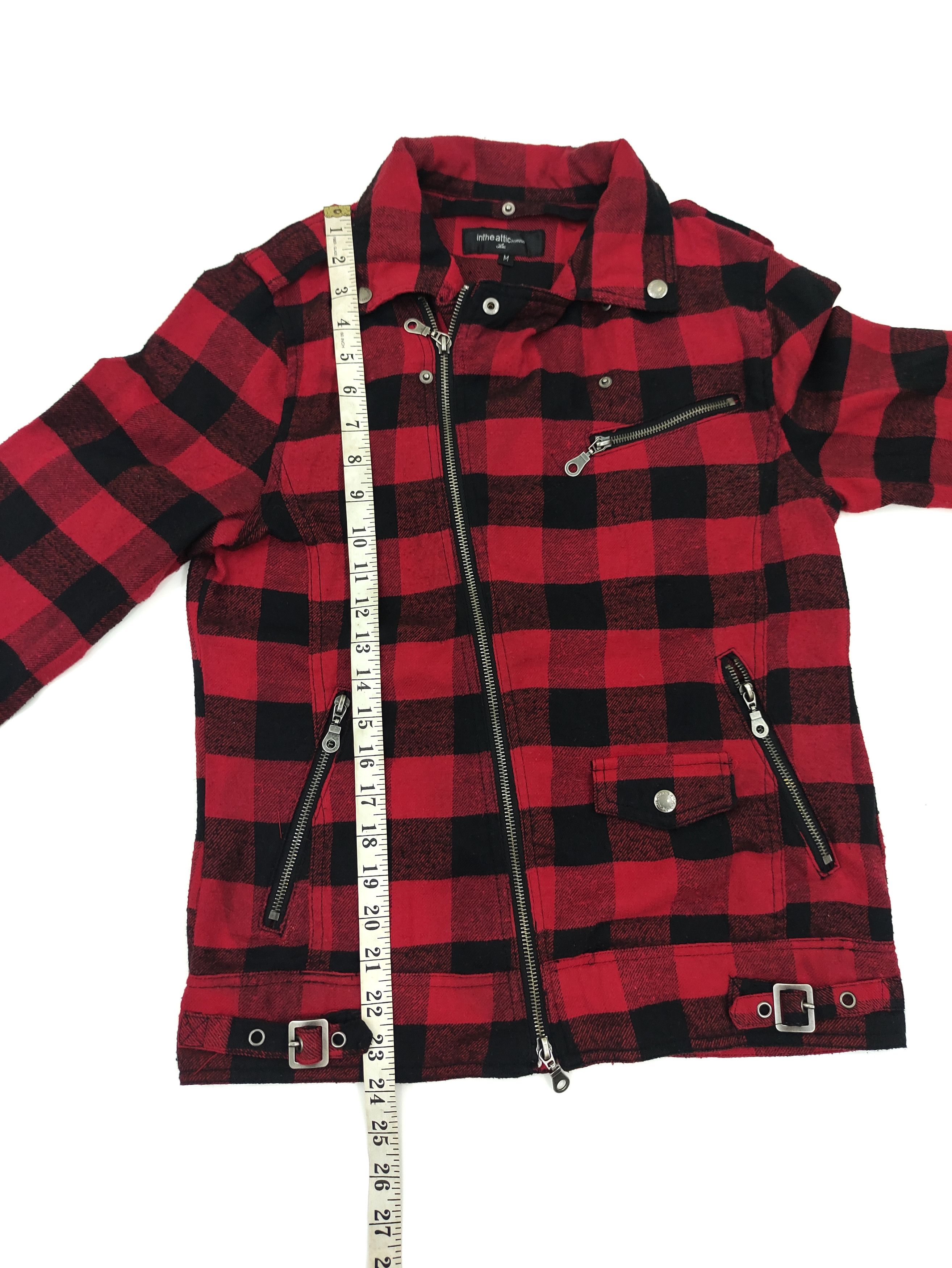 In The Attic × Japanese Brand × Seditionaries InThe Attic Scottish Buffalo Plaid Red Checkered Biker/Punk Size US M / EU 48-50 / 2 - 2 Thumbnail