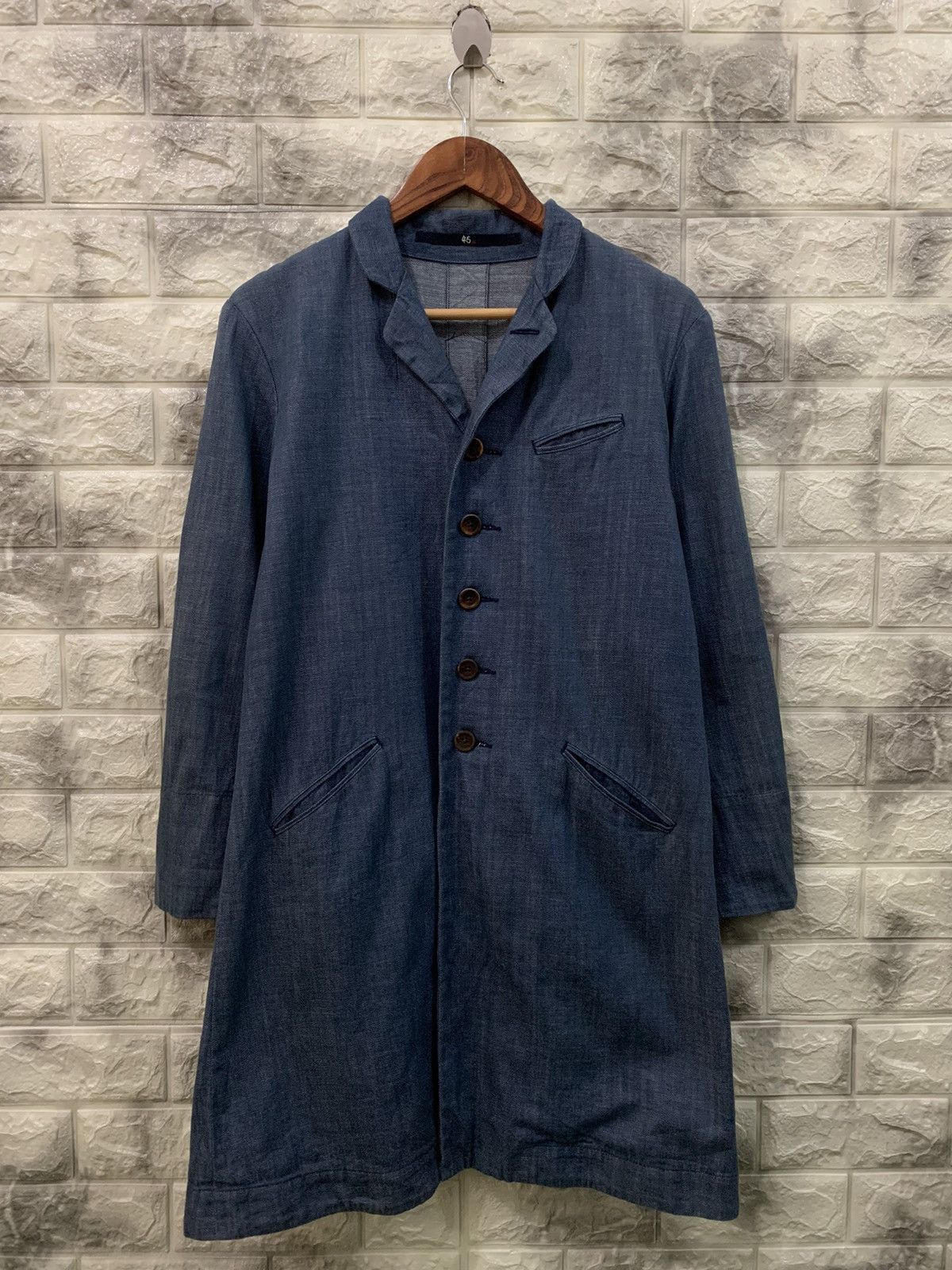 image of 45Rpm Denim Women’S Jacket in Blue Denim, Women's (Size Small)