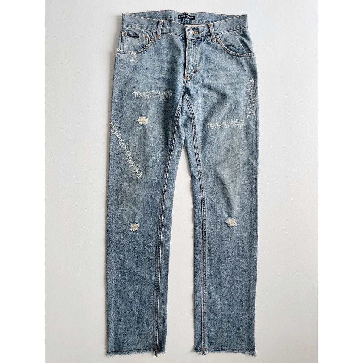 image of Archival Clothing x Dolce Gabbana Jeans in Blue Jeans, Men's (Size 33)