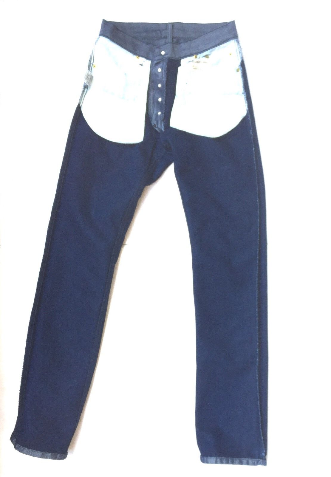 Helmut Lang archive Helmut Lang 1997 reverse raw polypropylene jean Size US 31 - 3 Thumbnail