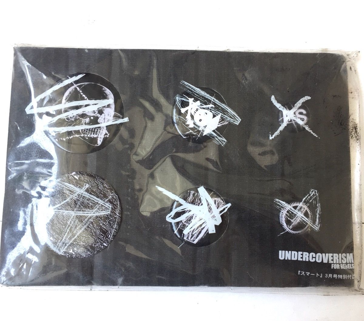 image of Vintage Undercover Badge Pins in Black, Men's