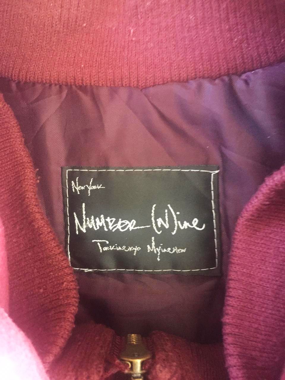 Vintage Japanese Brand Number Nine Double Sleeve Maroon Jacket Size US L / EU 52-54 / 3 - 6 Thumbnail