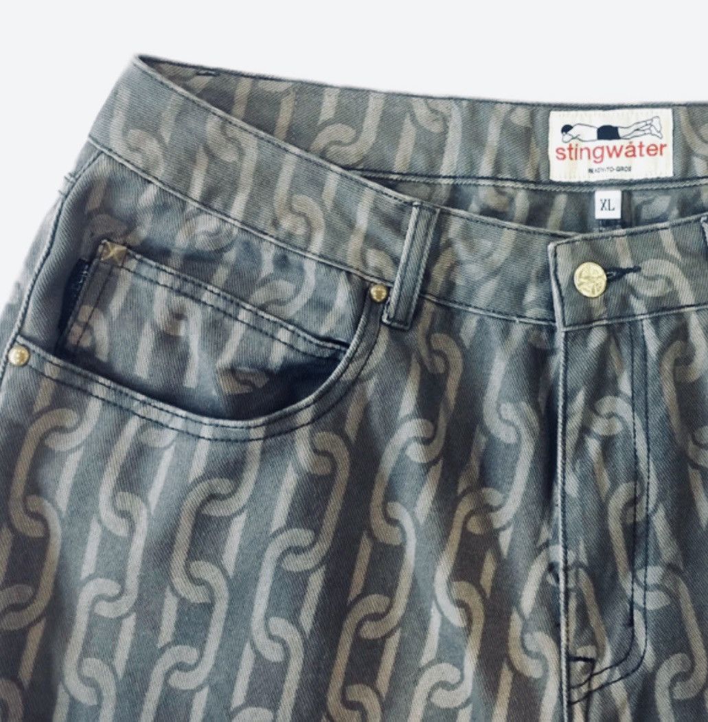 Japanese Brand × Stingwater Stingwater chain denim jeans Size US 34 / EU 50 - 4 Thumbnail
