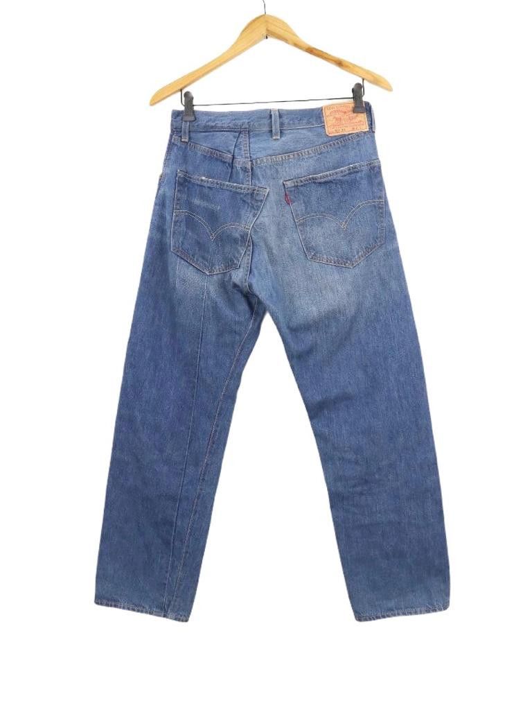 Levi's Vintage Clothing LVC 501XX 1955 50s Model Selvedge Big E Loose Straight Jean Size US 30 / EU 46 - 3 Thumbnail