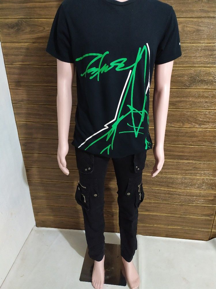 Japanese Brand 🔥Kasonglu Cargo Multipocket Bondage punk Black Pants Size US 29 - 2 Thumbnail
