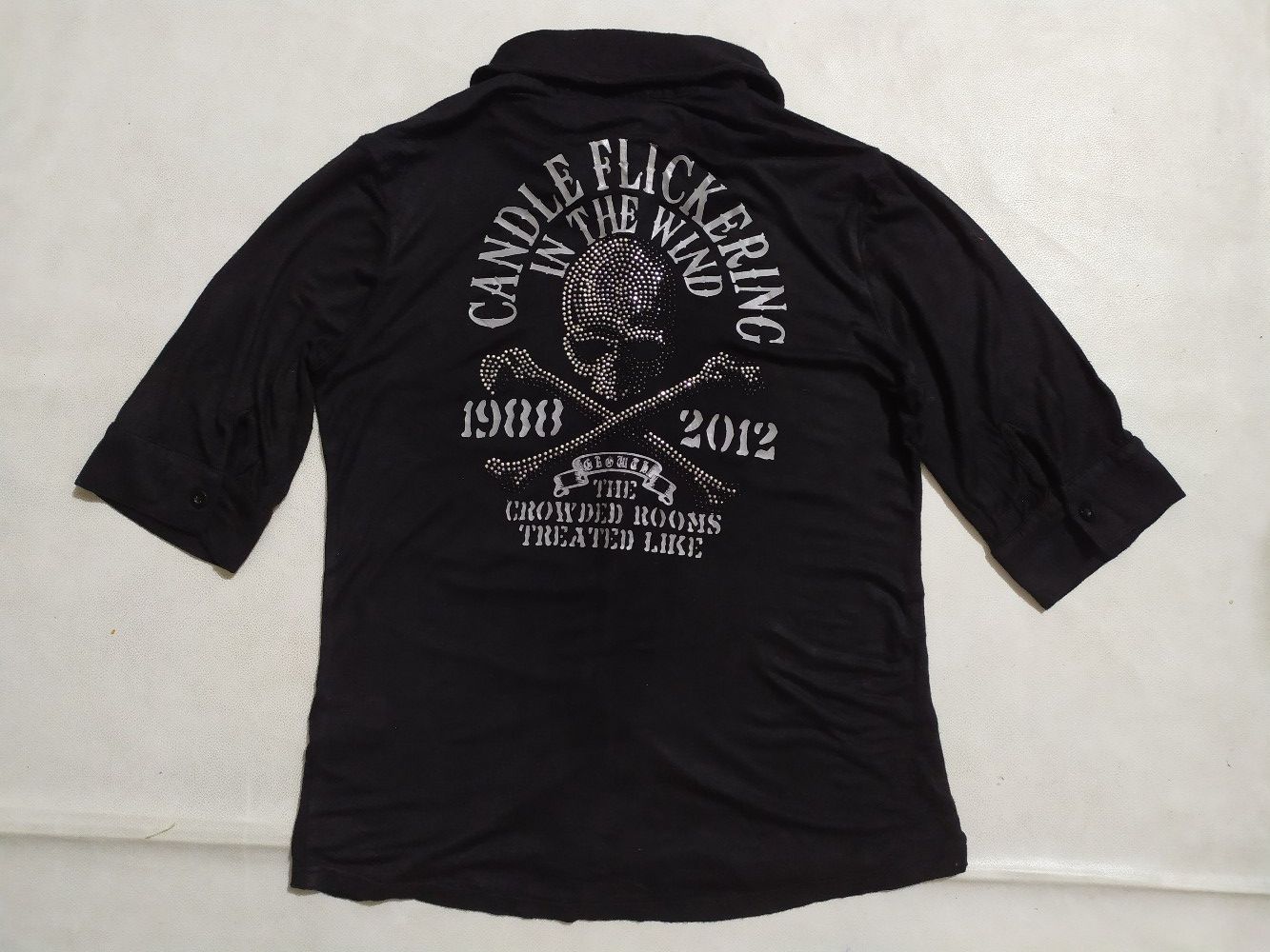 Japanese Brand × Seditionaries 🔥Beast Japan Skull Sparkling Shirt Stretch Punk Bondage Size US S / EU 44-46 / 1 - 2 Thumbnail