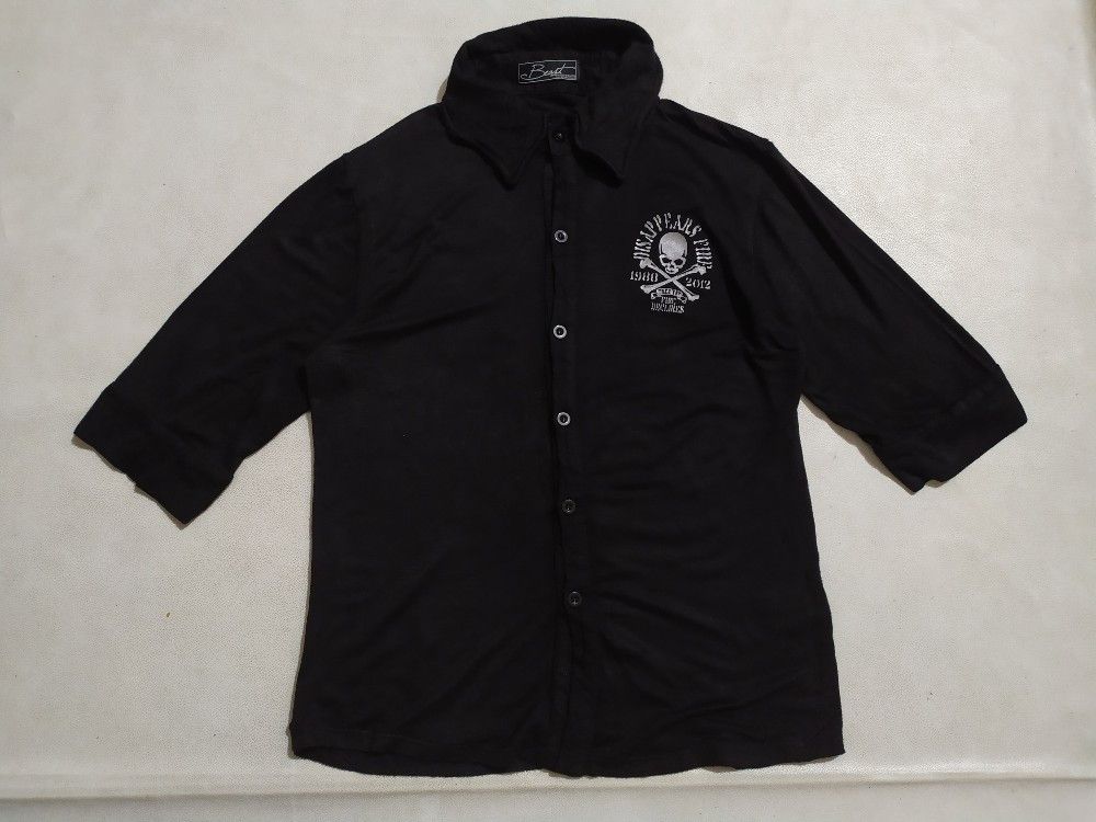 Japanese Brand × Seditionaries 🔥Beast Japan Skull Sparkling Shirt Stretch Punk Bondage Size US S / EU 44-46 / 1 - 3 Thumbnail