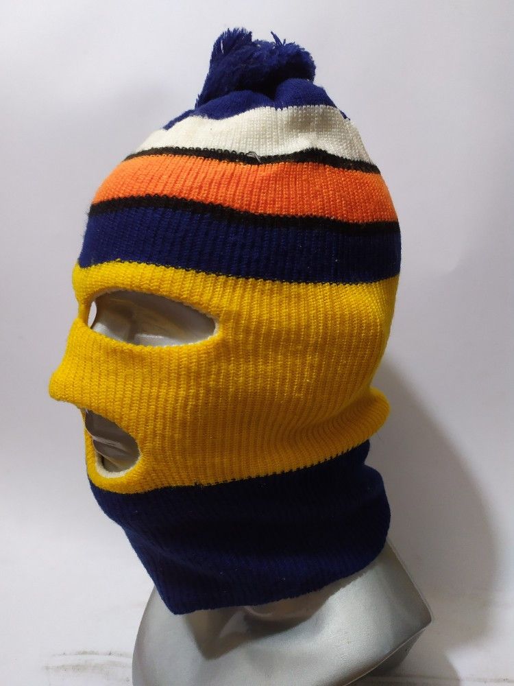 Other 🔥Unknown Stripe Multi Coloured design balaclava Masked Hats Size ONE SIZE - 4 Thumbnail