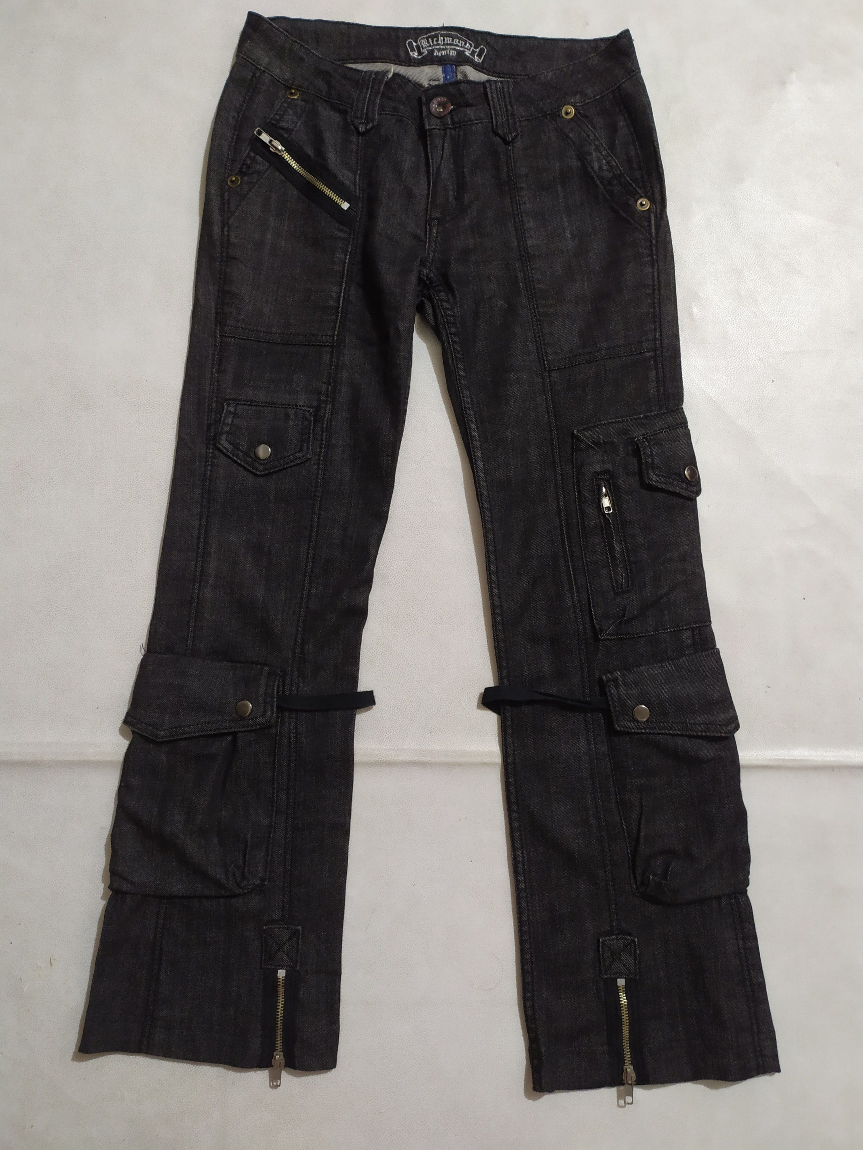 Japanese Brand 🔥Richmond Multipocket Bondage Jeans Denim Pants Low rise Size US 28 / EU 44 - 1 Thumbnail