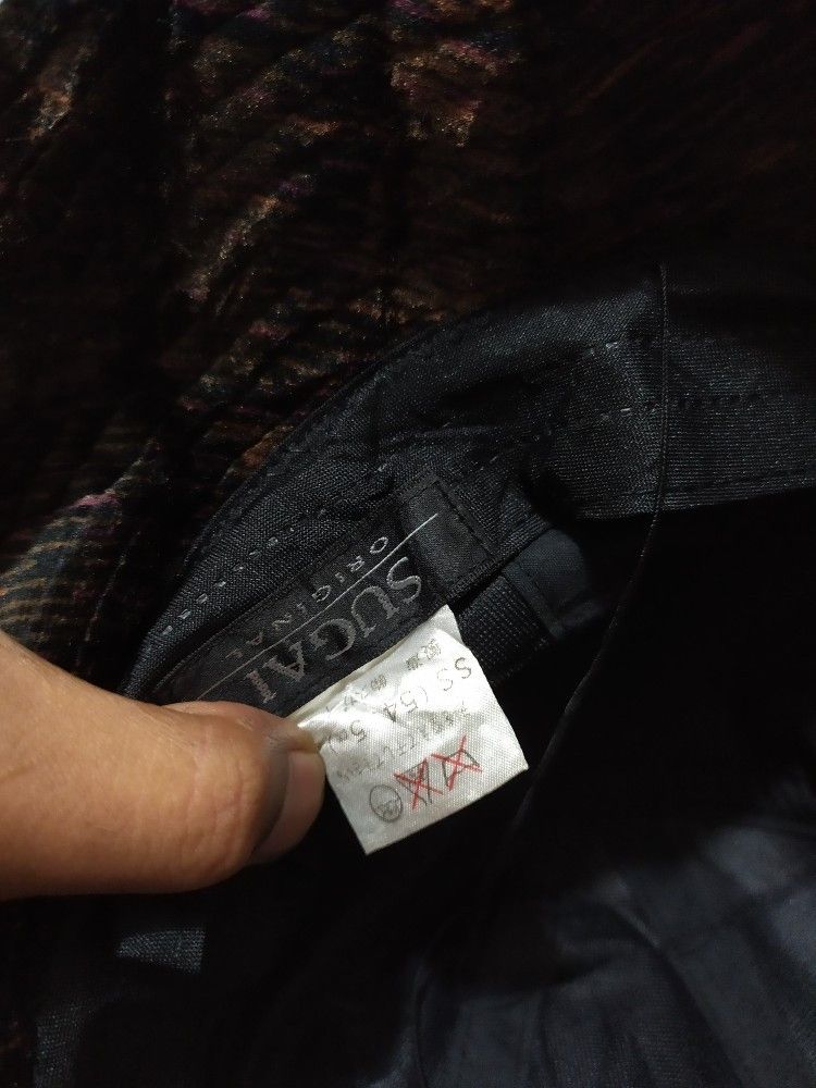 Japanese Brand Sugai Japan Black Shine Bucket Hats Size: 54.5cm Size ONE SIZE - 7 Thumbnail