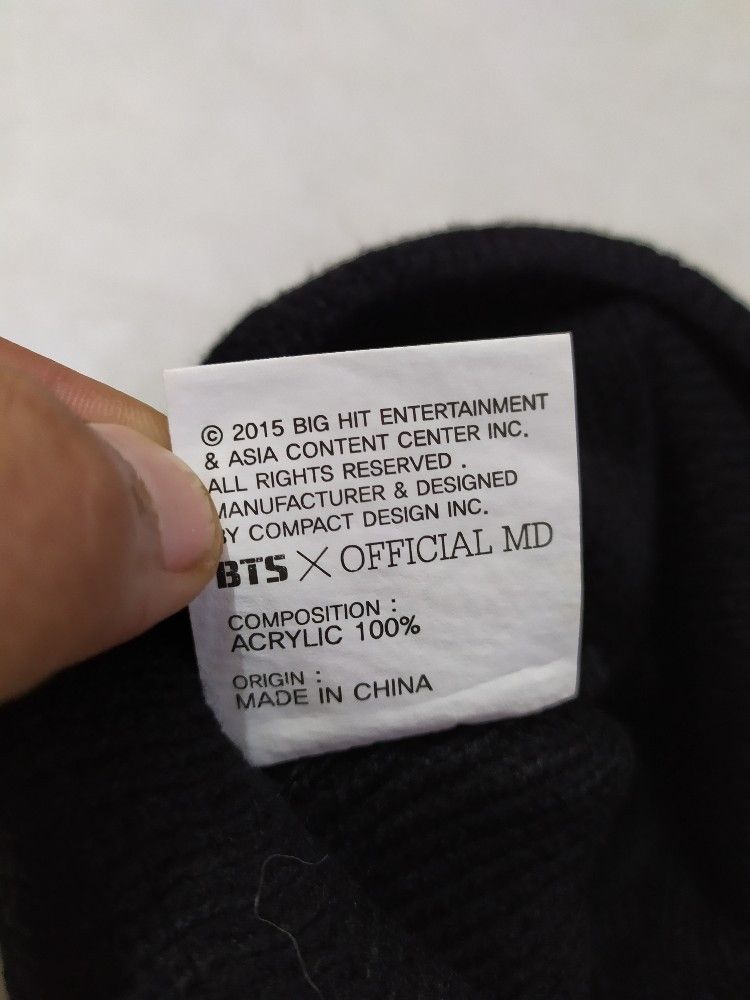 Band Tees × Japanese Brand 🔥BTS 2015 Merch kpop Black Beanie Size ONE SIZE - 7 Thumbnail