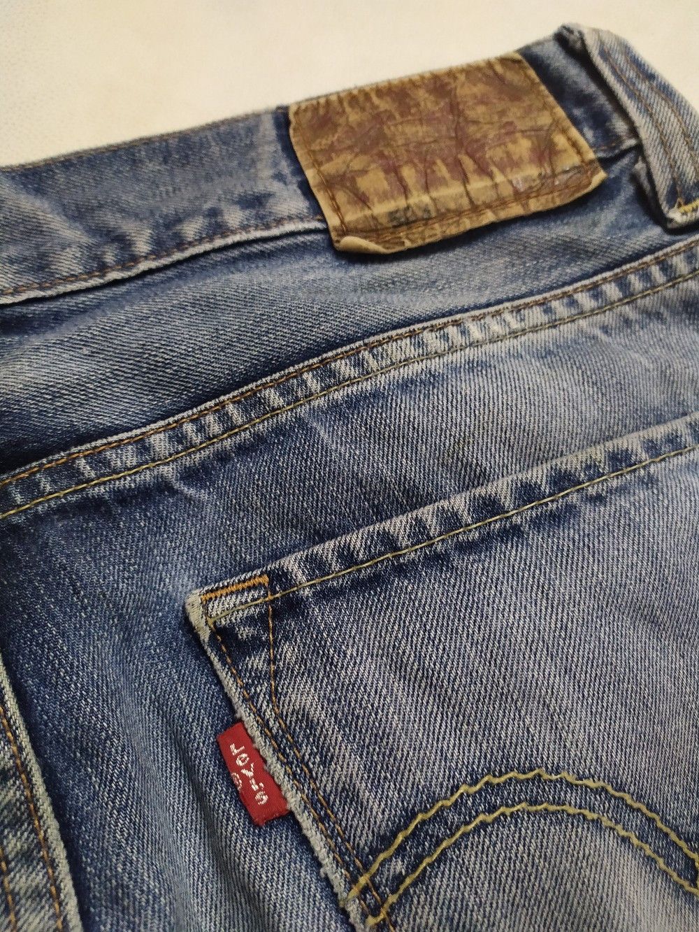 Levi's × Levi's Made & Crafted × Levi's Vintage Clothing Levi’s 523 Straight Fit Classic Stone Washed Denim Jeans Size US 32 / EU 48 - 10 Thumbnail