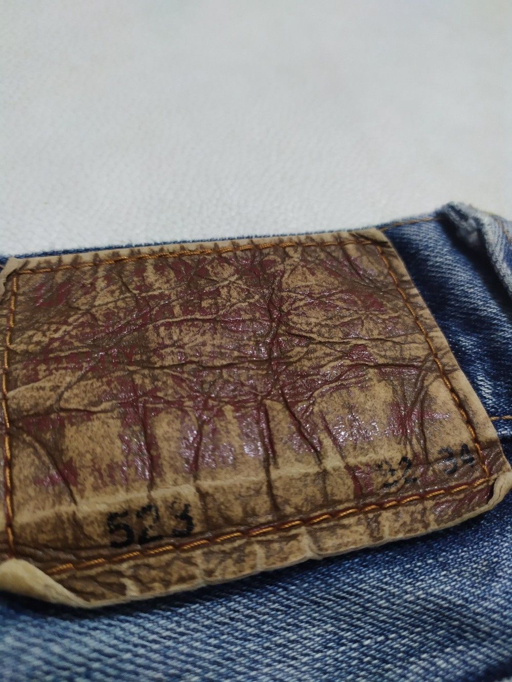 Levi's × Levi's Made & Crafted × Levi's Vintage Clothing Levi’s 523 Straight Fit Classic Stone Washed Denim Jeans Size US 32 / EU 48 - 11 Thumbnail