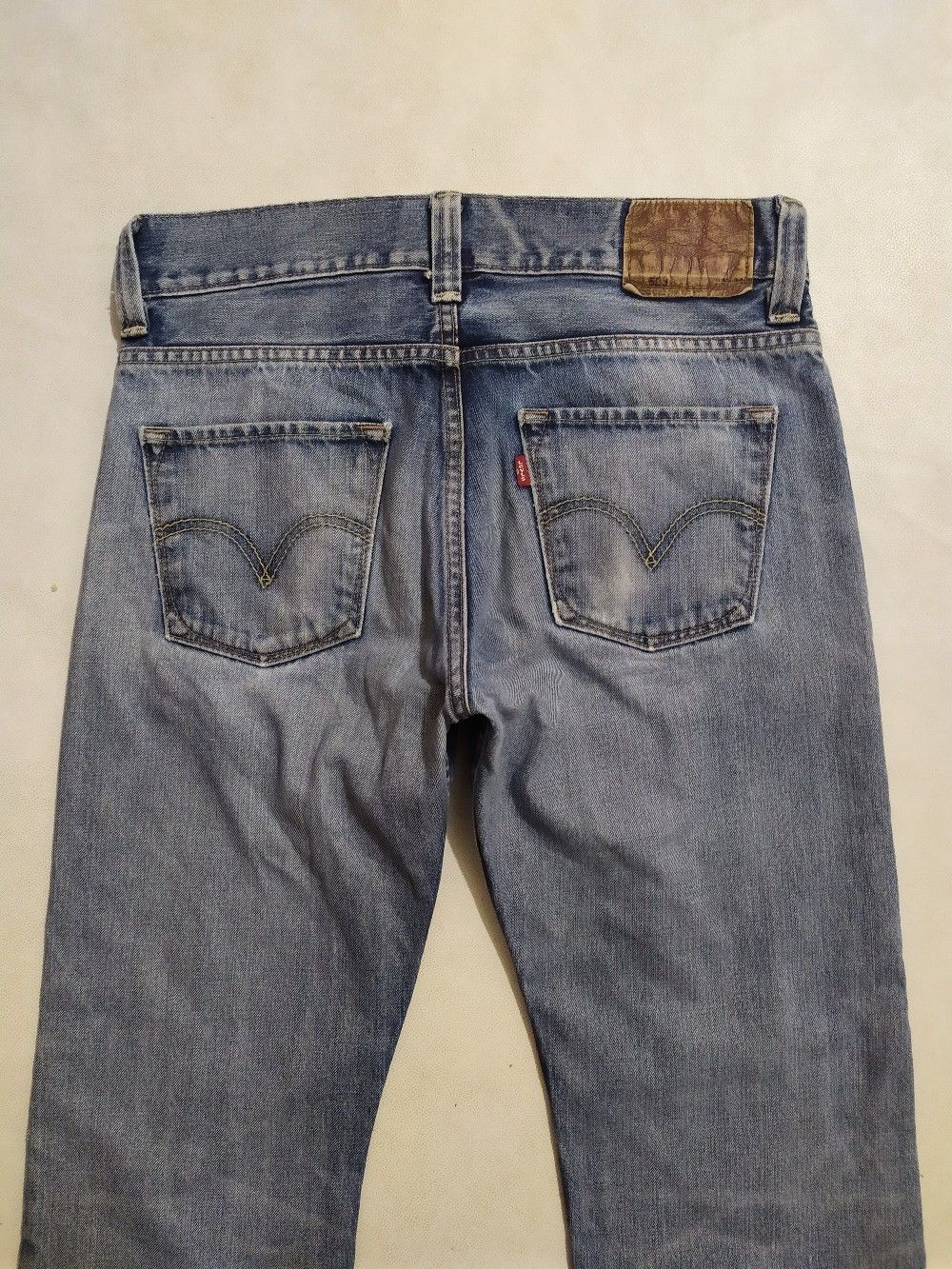 Levi's × Levi's Made & Crafted × Levi's Vintage Clothing Levi’s 523 Straight Fit Classic Stone Washed Denim Jeans Size US 32 / EU 48 - 8 Thumbnail