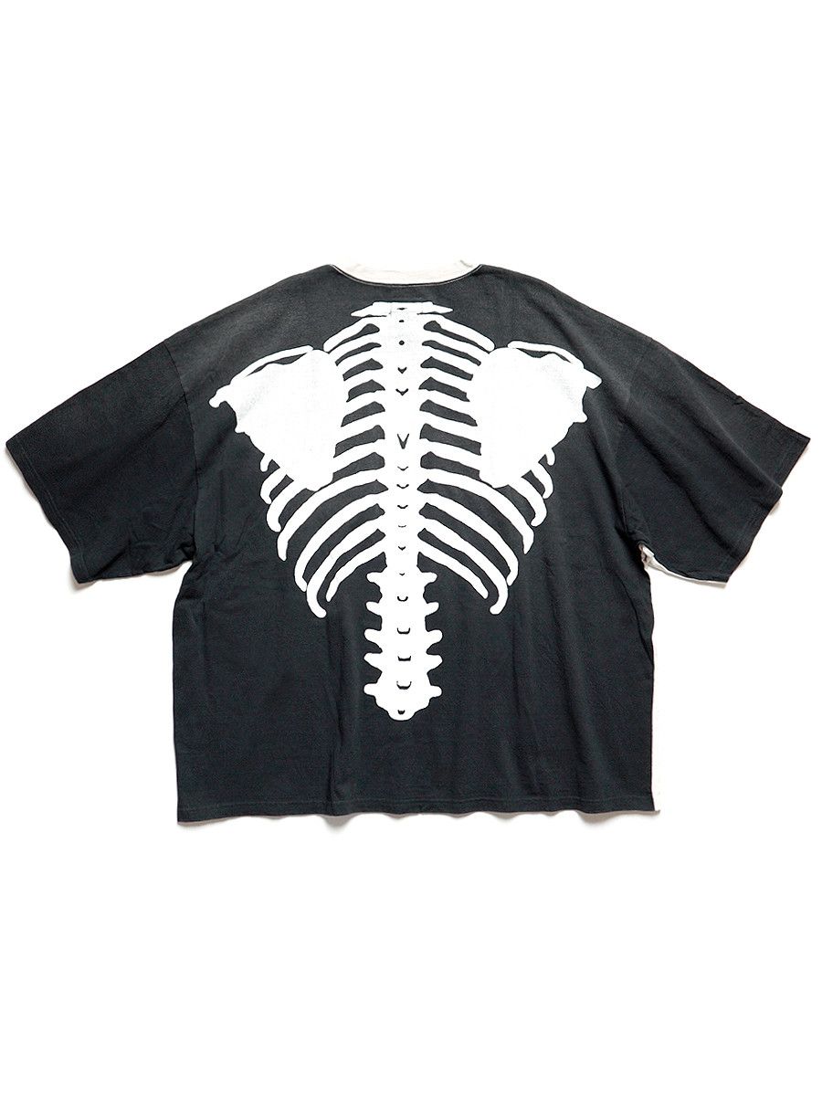 Kapital 2-Tone Big Bone Skeleton T-Shirt - Tops