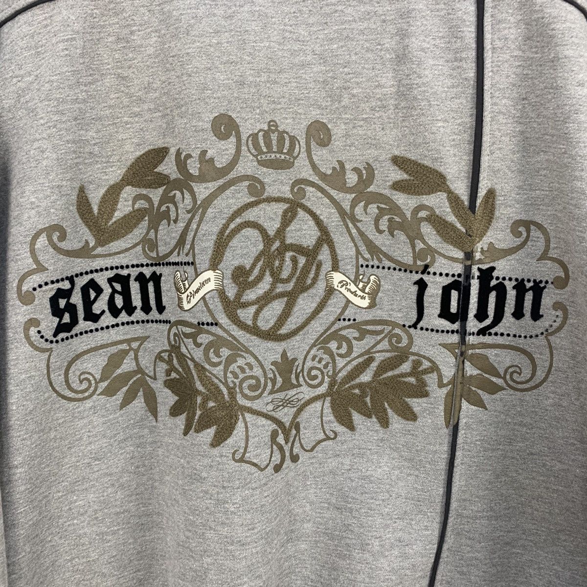 Sean John SEAN JOHN Vtg 90s Embroidered Handcraft Spellout Sweatshirt Size US XXL / EU 58 / 5 - 5 Thumbnail