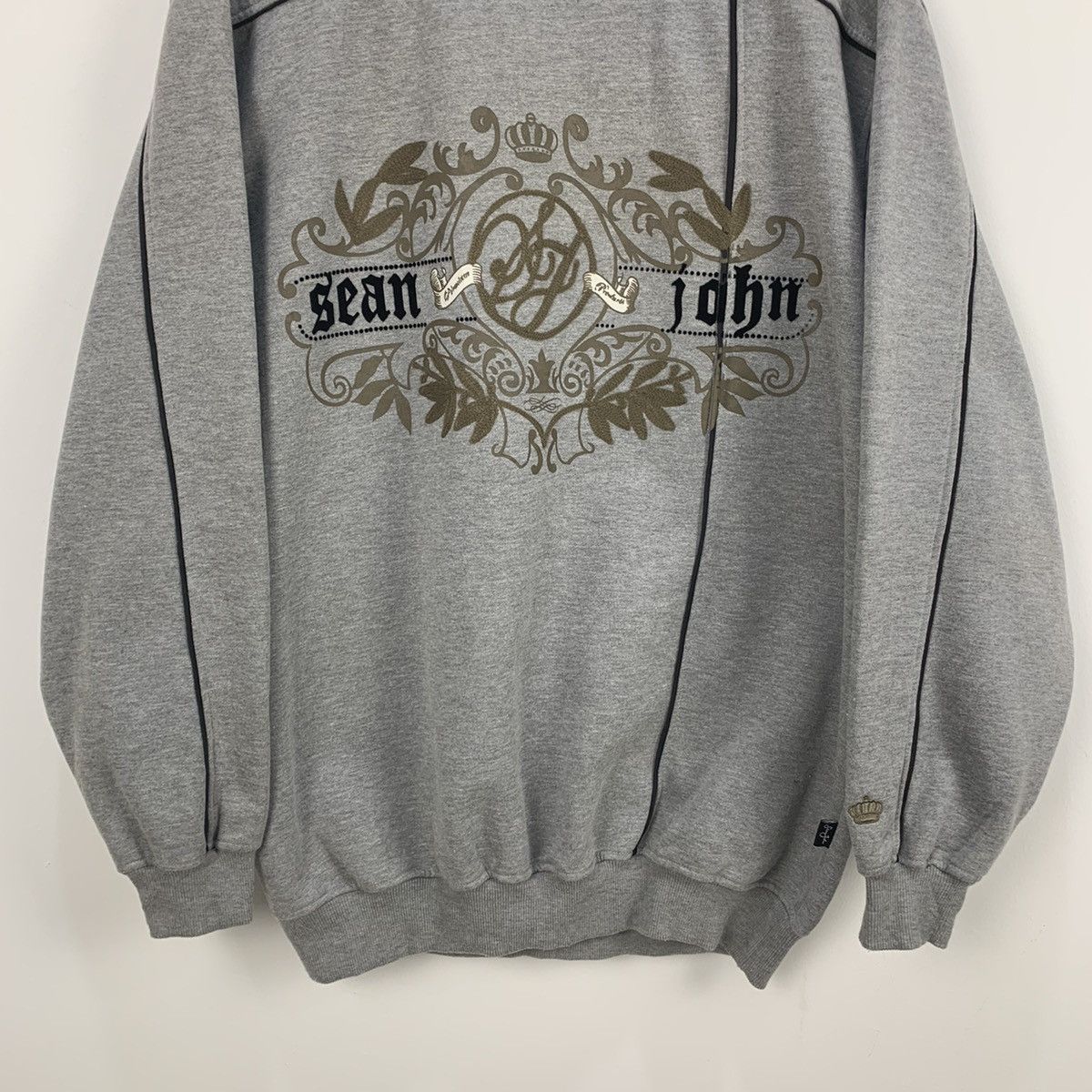 Sean John SEAN JOHN Vtg 90s Embroidered Handcraft Spellout Sweatshirt Size US XXL / EU 58 / 5 - 4 Thumbnail
